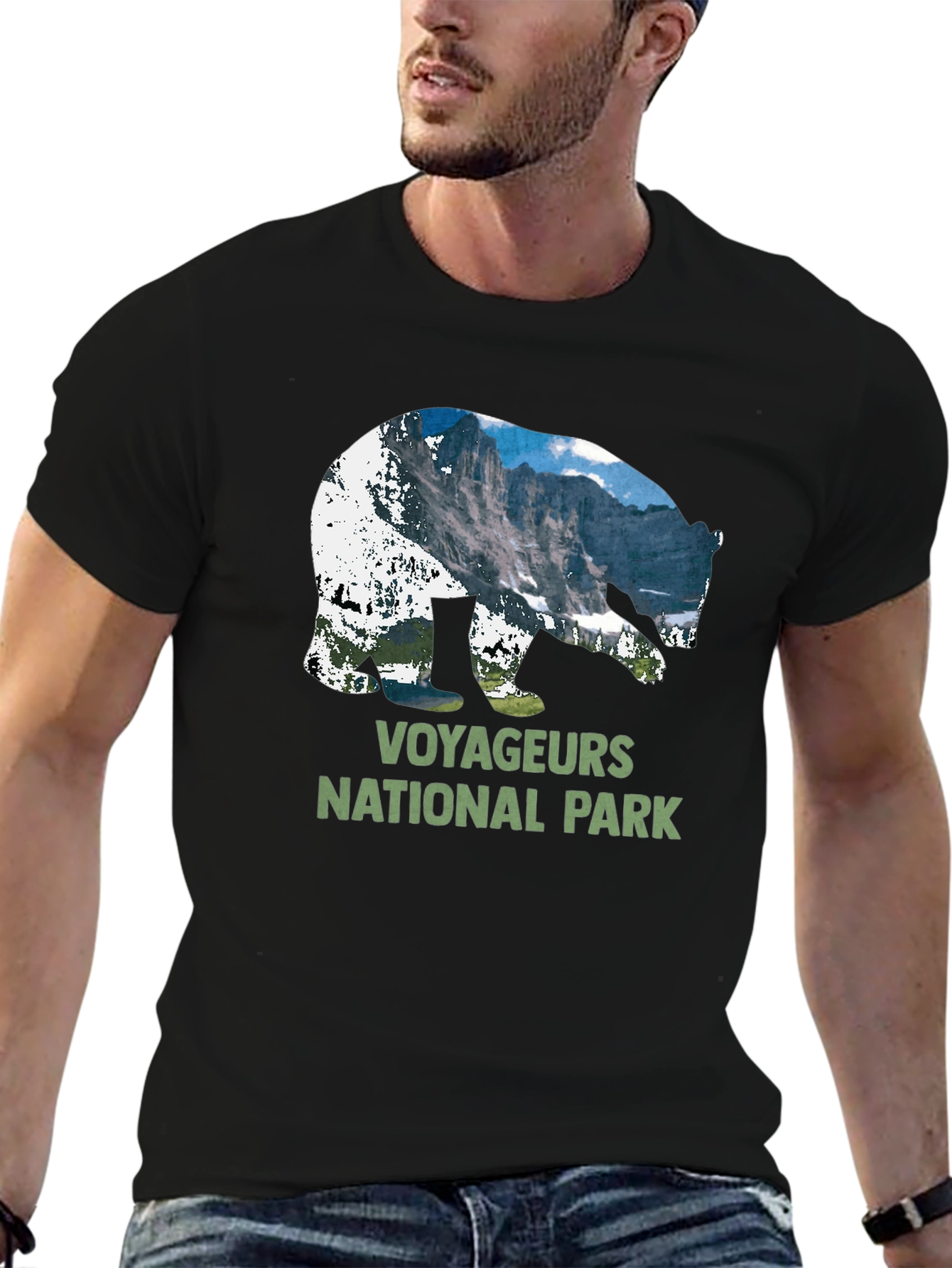 Voyageurs National Park Bear Silhouette T-Shirt