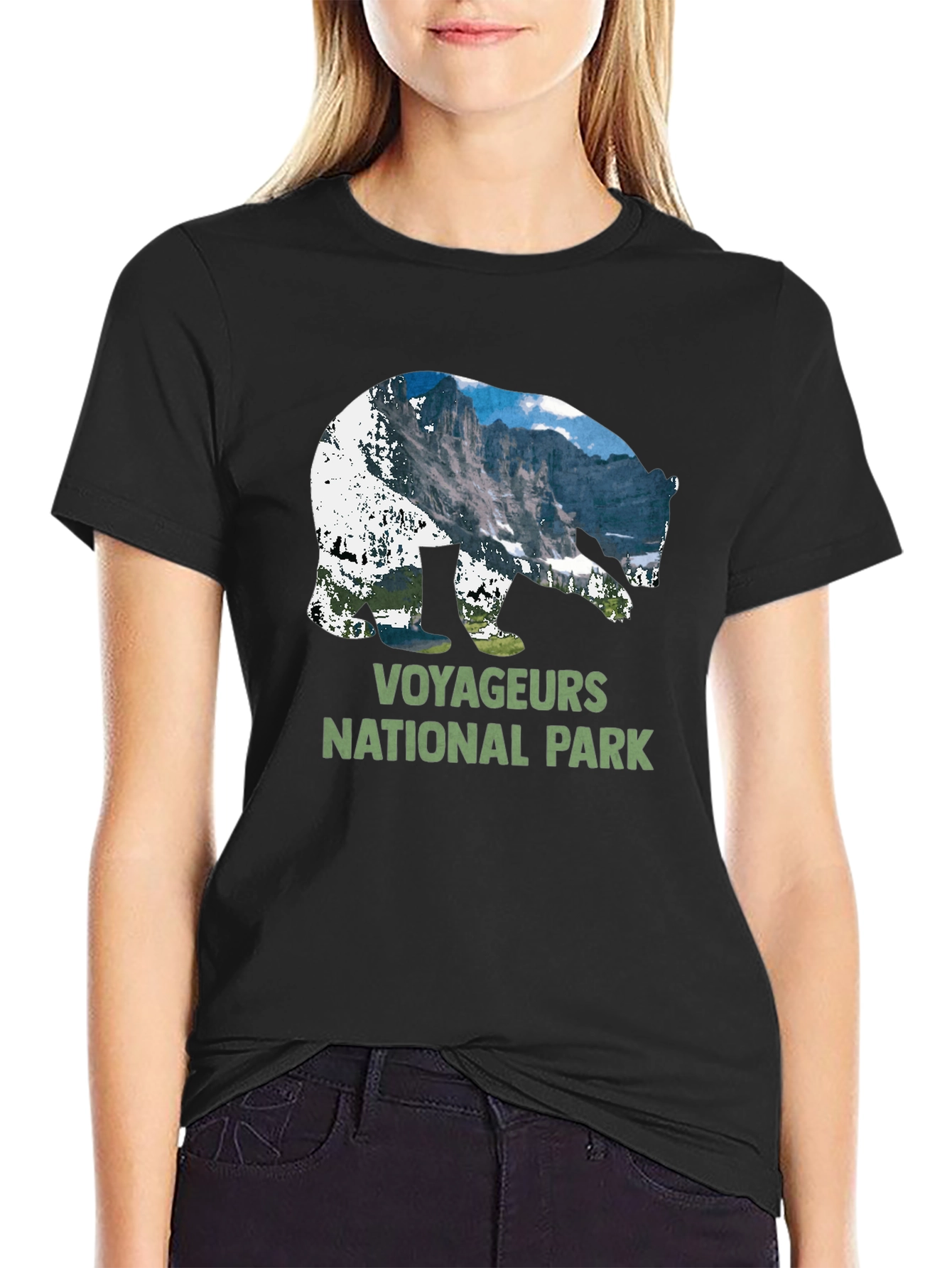 Voyageurs National Park Bear Silhouette T-Shirt