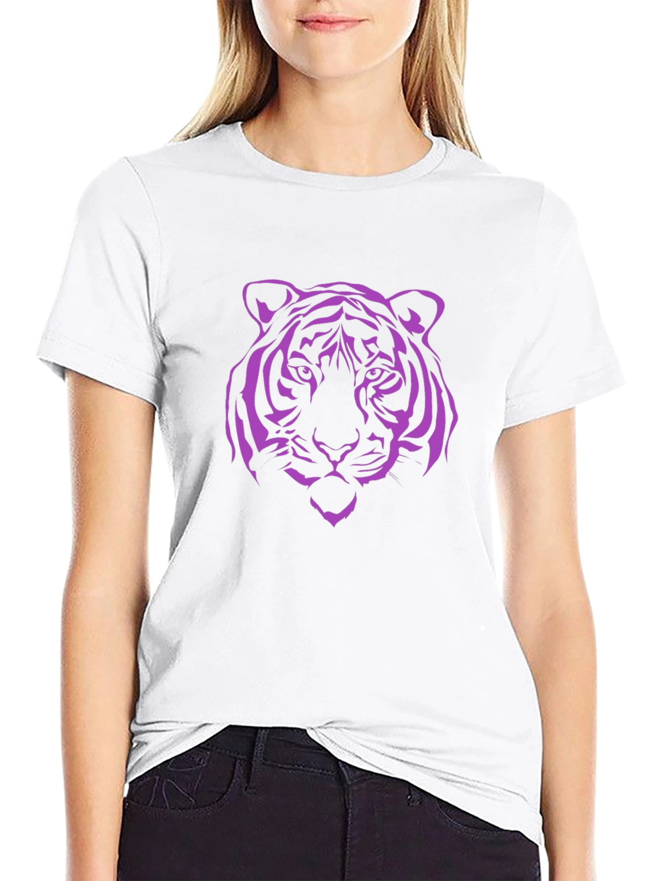 Cool Tiger Graphic Tee - Black