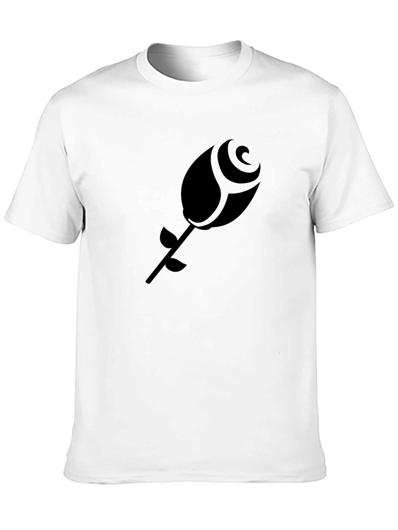 Black Rose Graphic Tee - Modern Style Soft Fabric