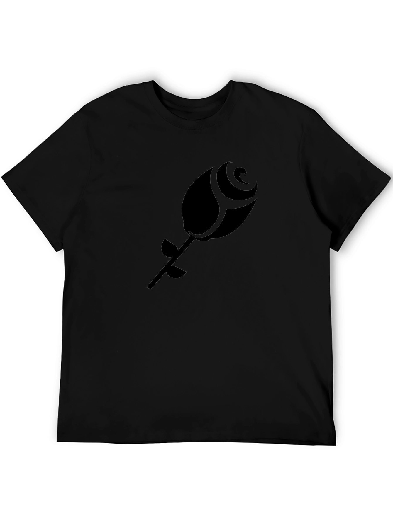 Black Rose Graphic Tee - Modern Style Soft Fabric