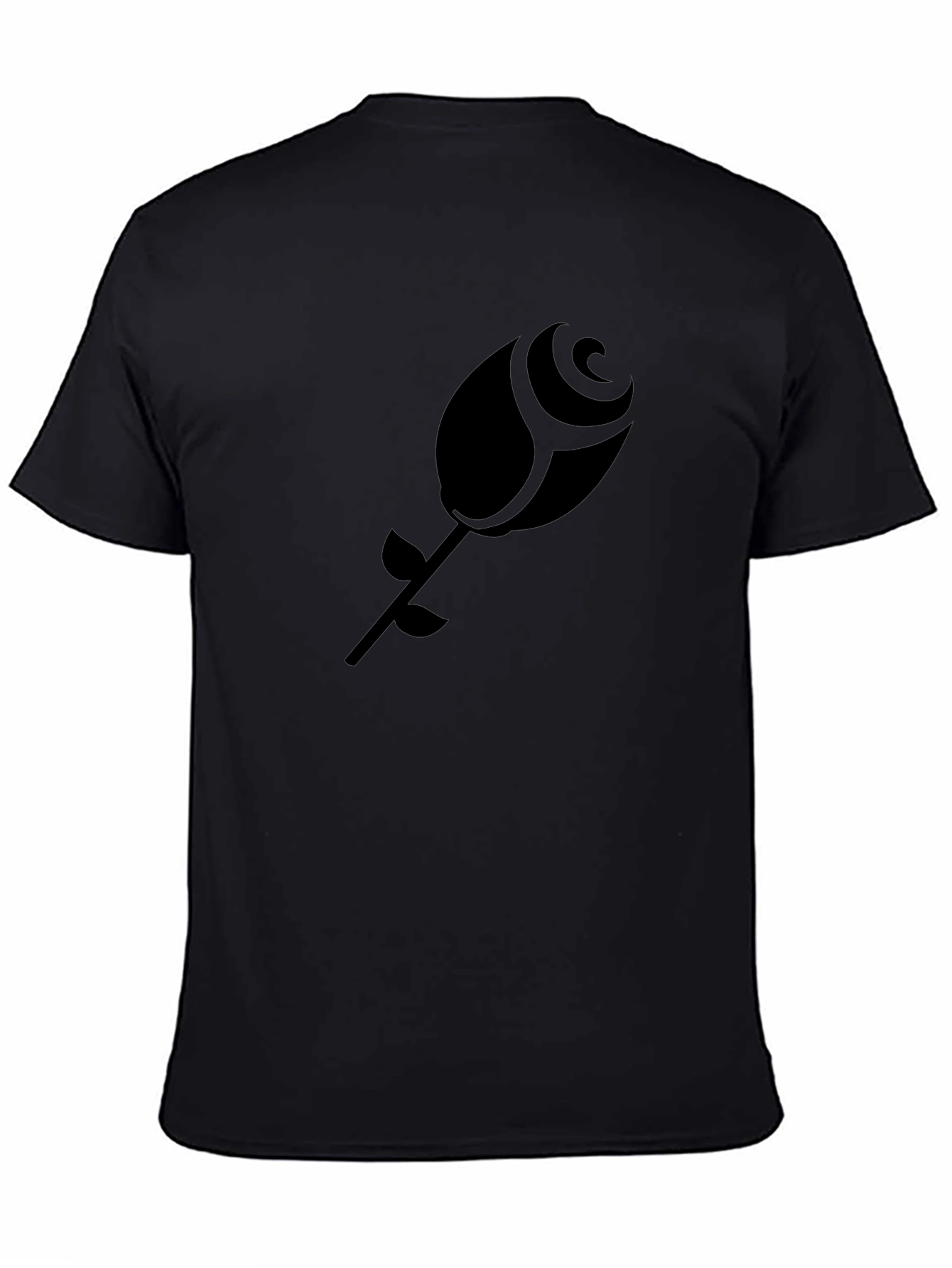 Black Rose Graphic Tee - Modern Style Soft Fabric