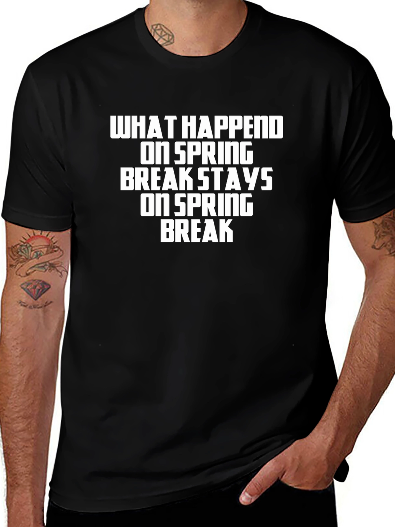 Spring Break T-Shirt: What Happens Stays Here