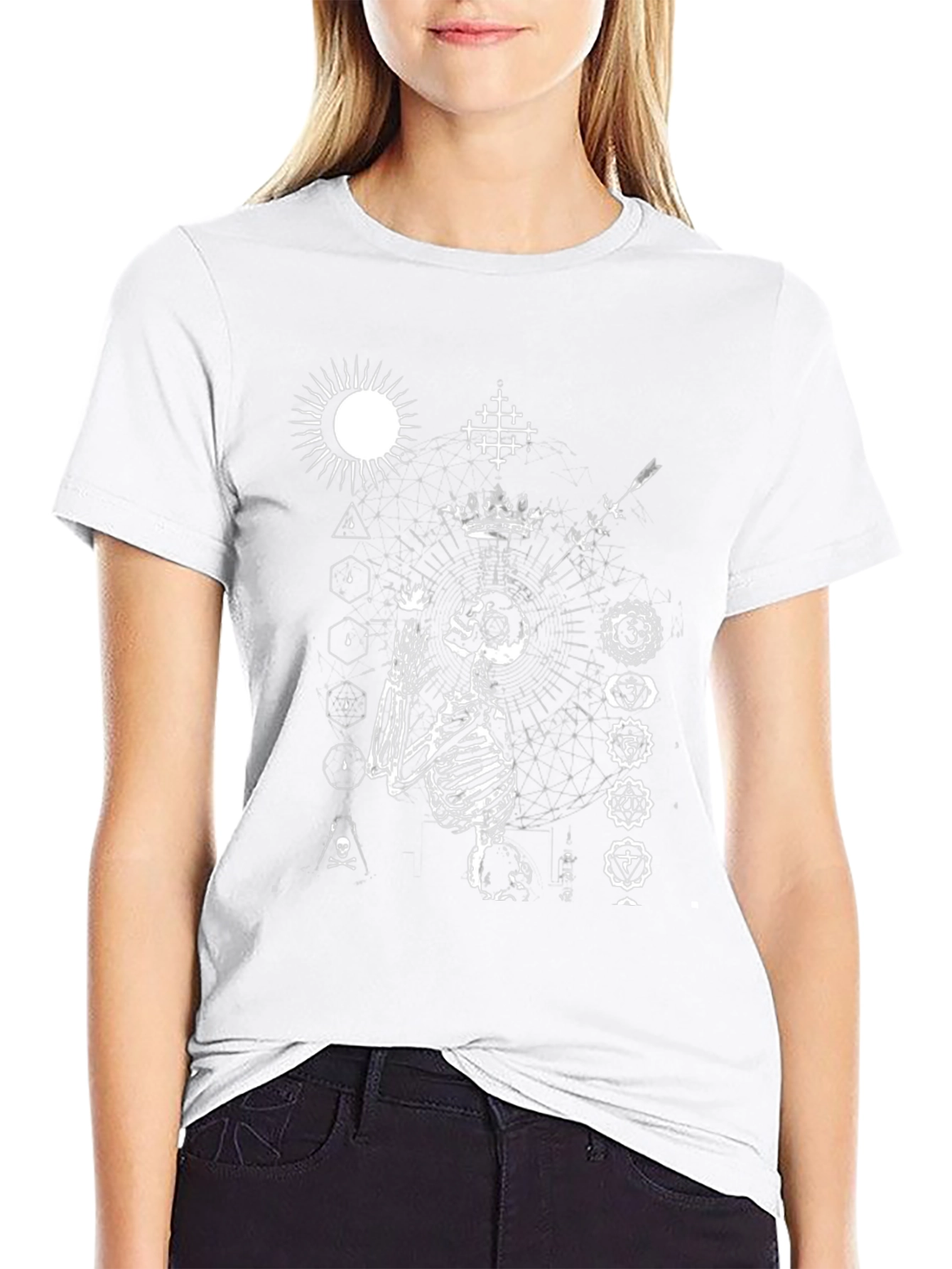Occult Skeleton Graphic Tee - Black