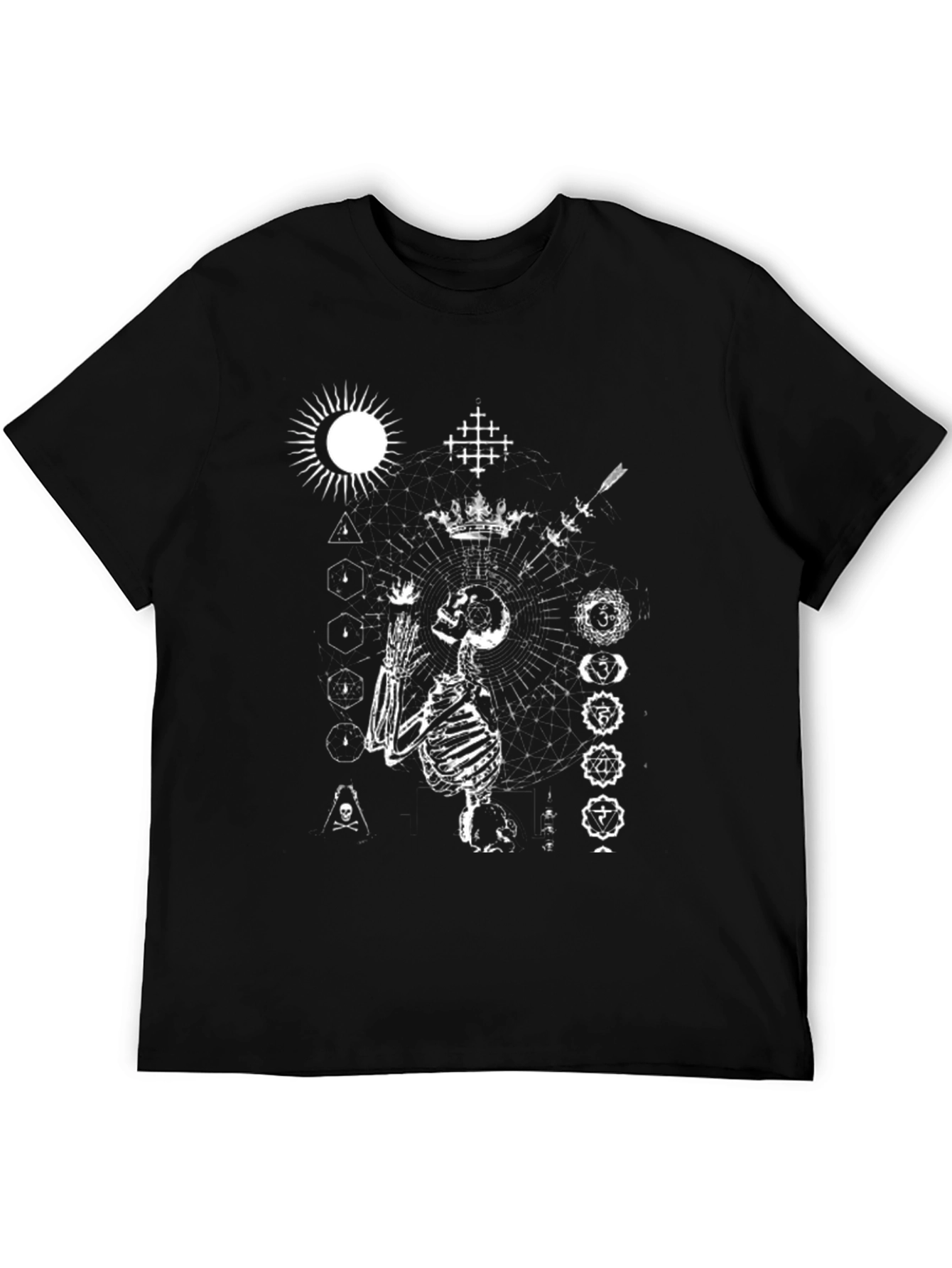Occult Skeleton Graphic Tee - Black