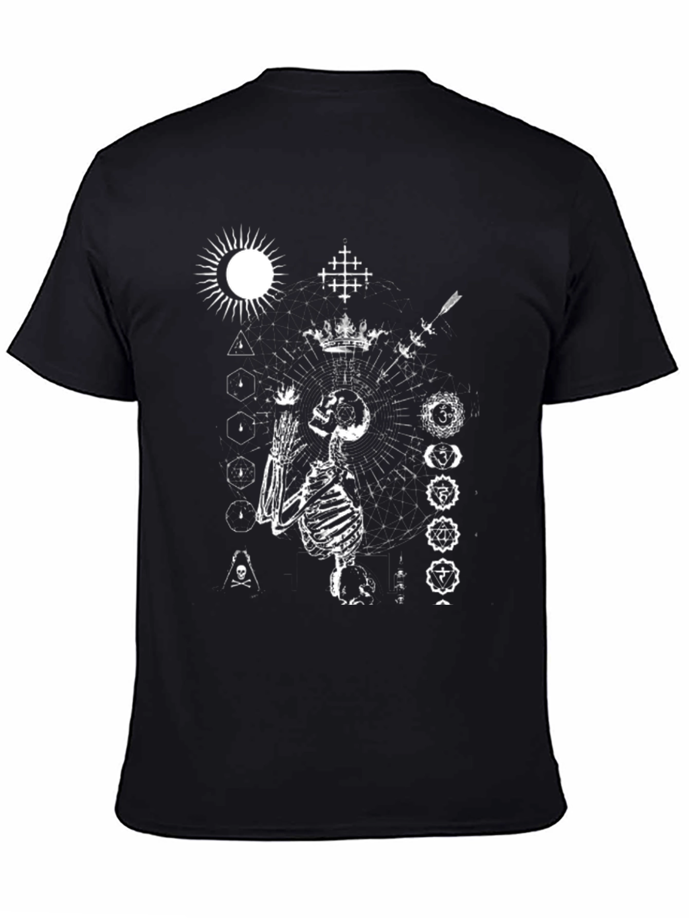 Occult Skeleton Graphic Tee - Black