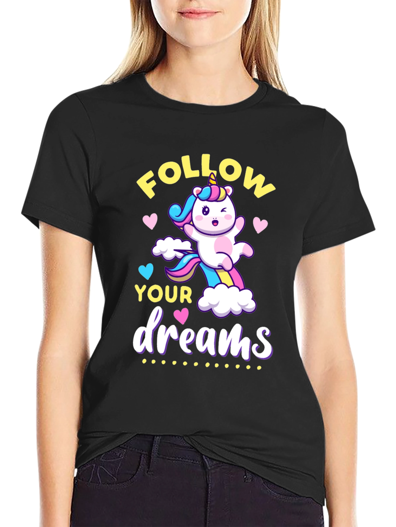 Follow Your Dreams Unicorn Graphic Tee