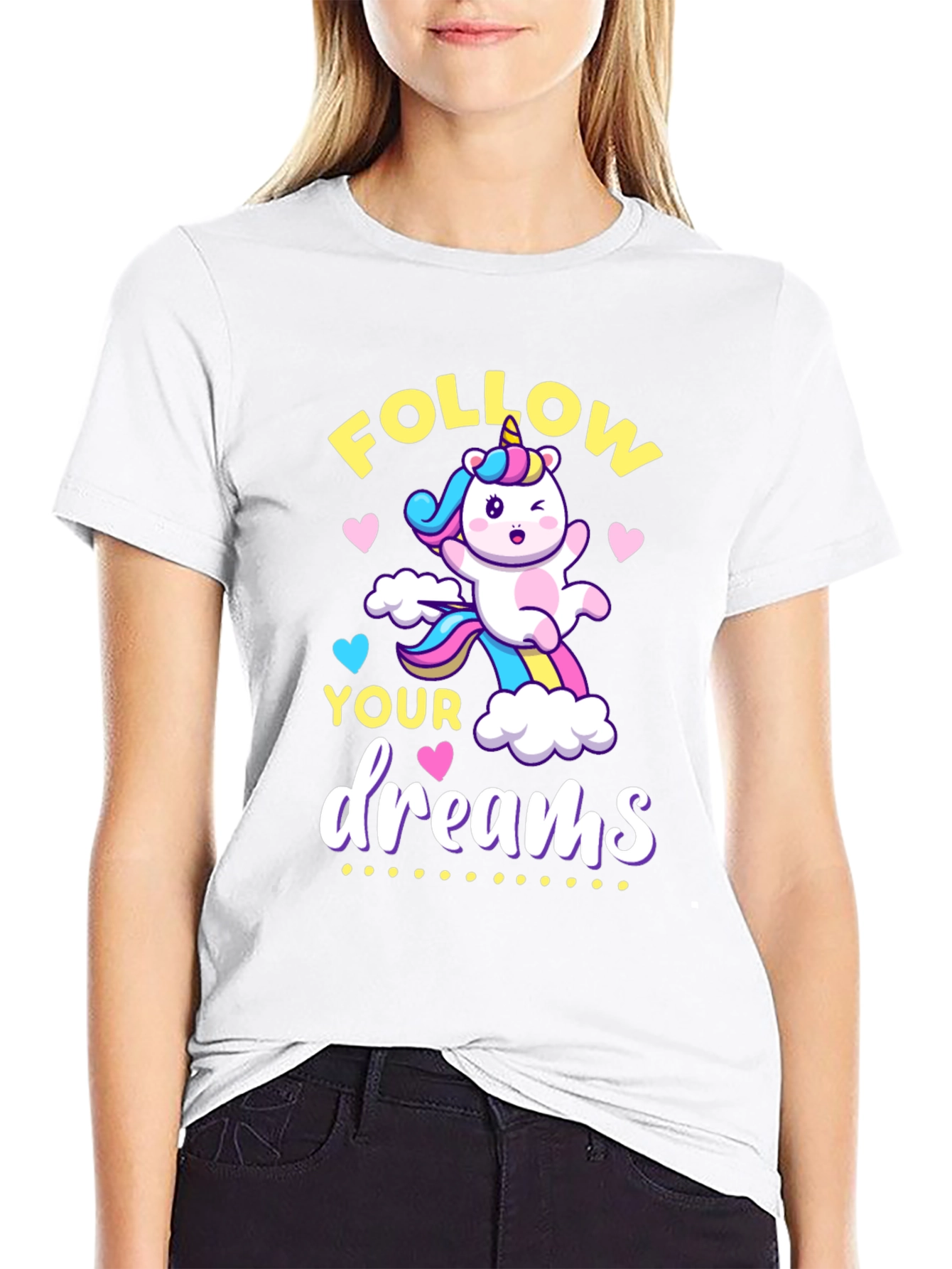 Follow Your Dreams Unicorn Graphic Tee