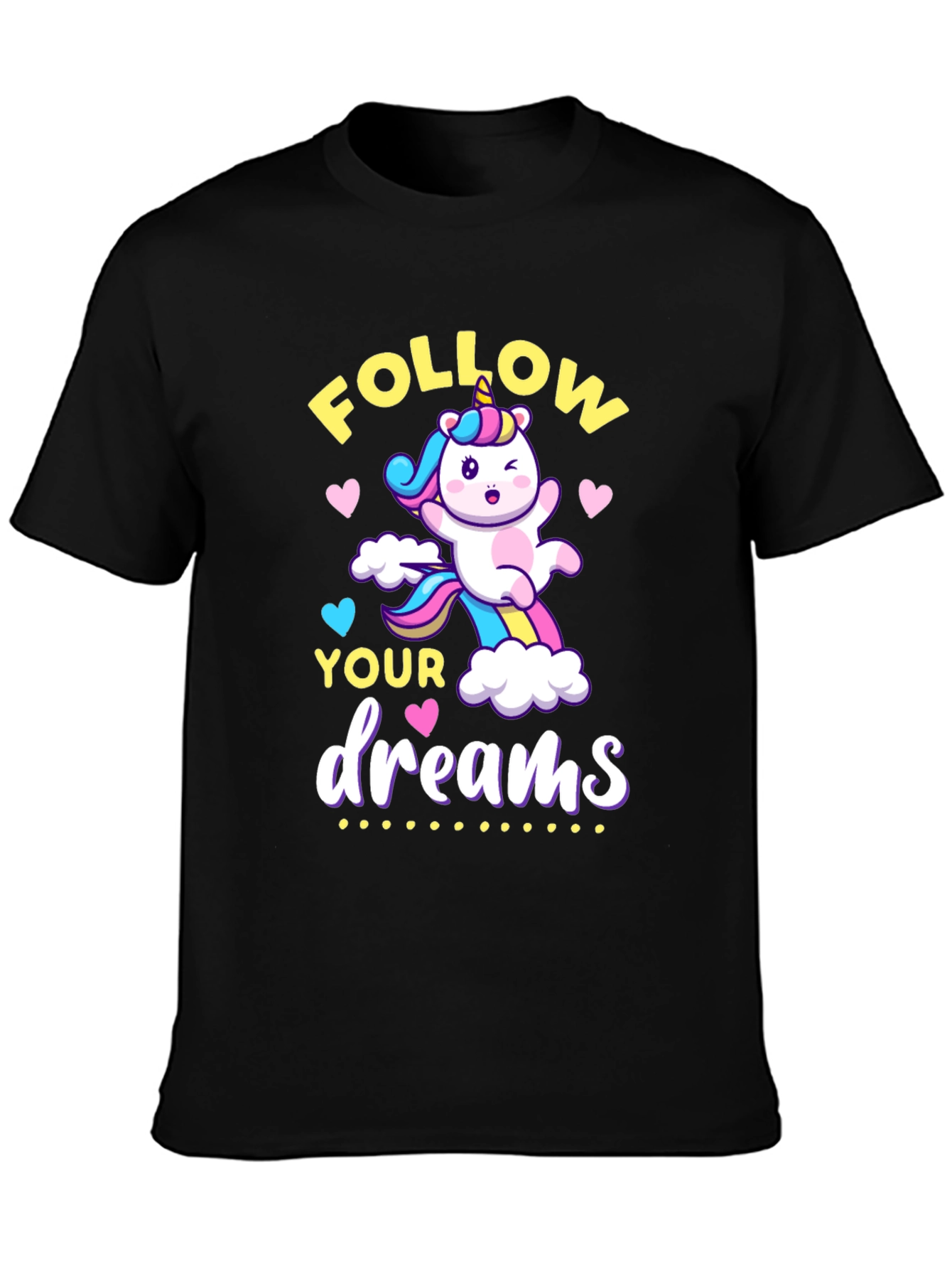 Follow Your Dreams Unicorn Graphic Tee