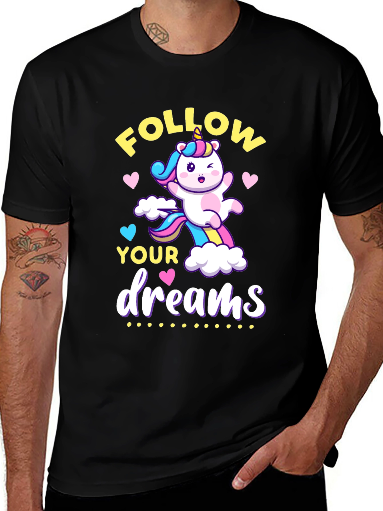 Follow Your Dreams Unicorn Graphic Tee