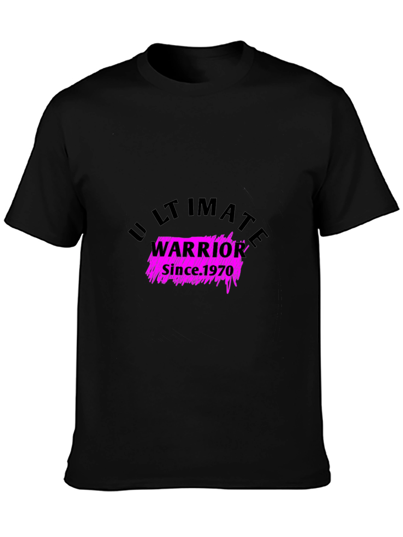 Ultimate Warrior Since 1970 Black T-Shirt