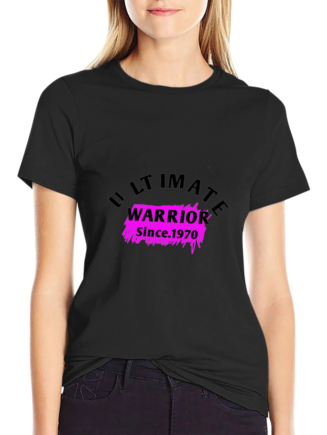 Ultimate Warrior Since 1970 Black T-Shirt