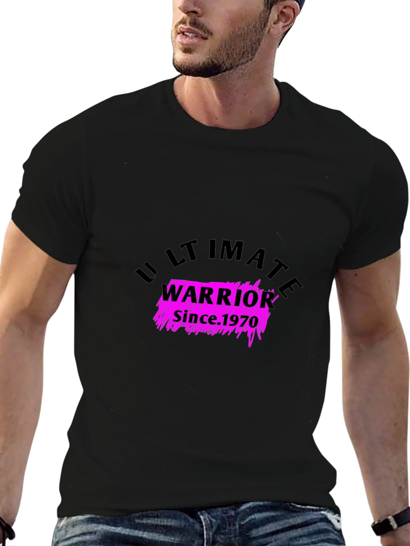 Ultimate Warrior Since 1970 Black T-Shirt