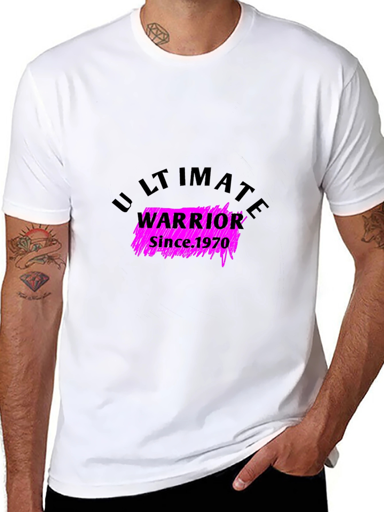 Ultimate Warrior Since 1970 Black T-Shirt