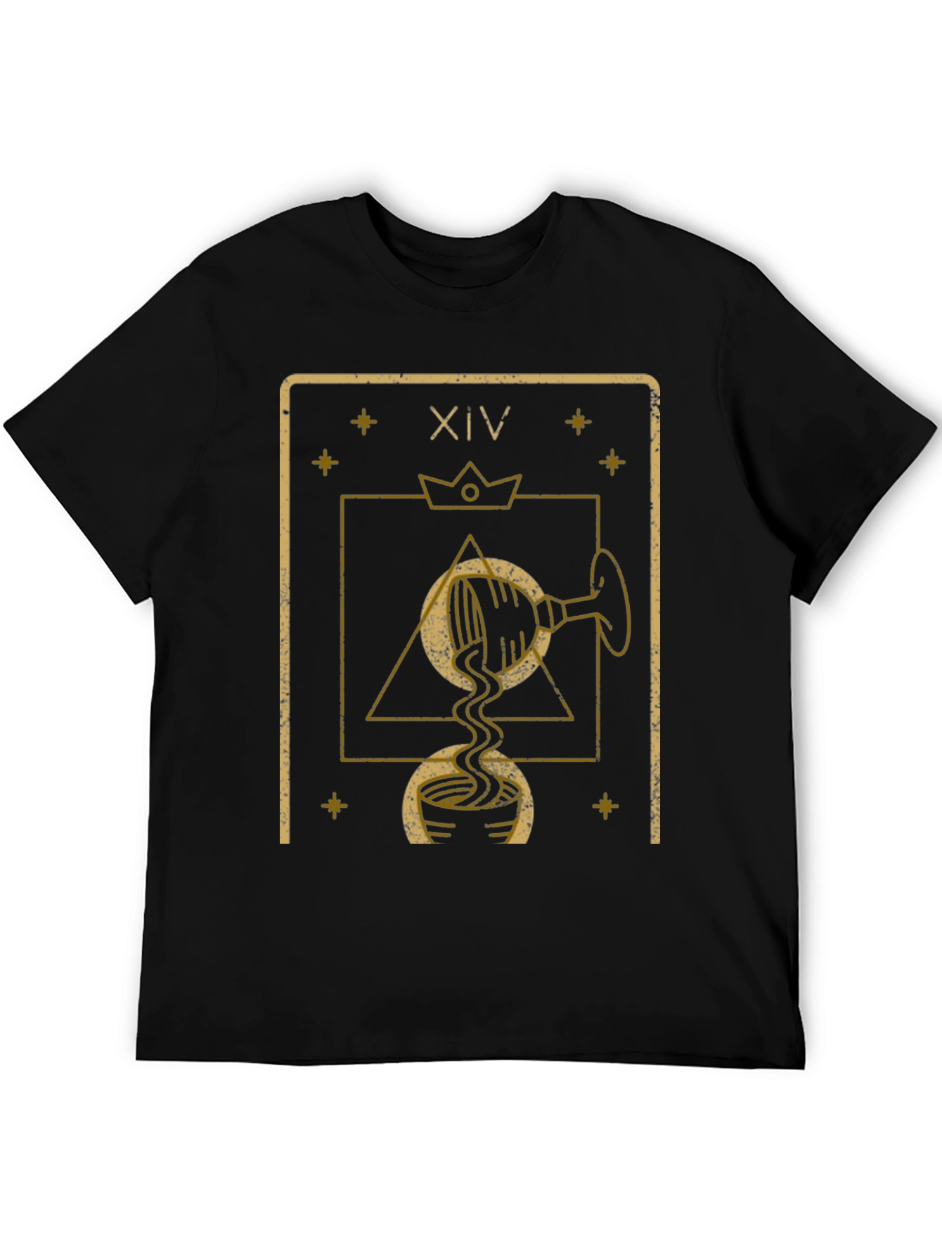 Tarot XIV Temperance Black T-Shirt