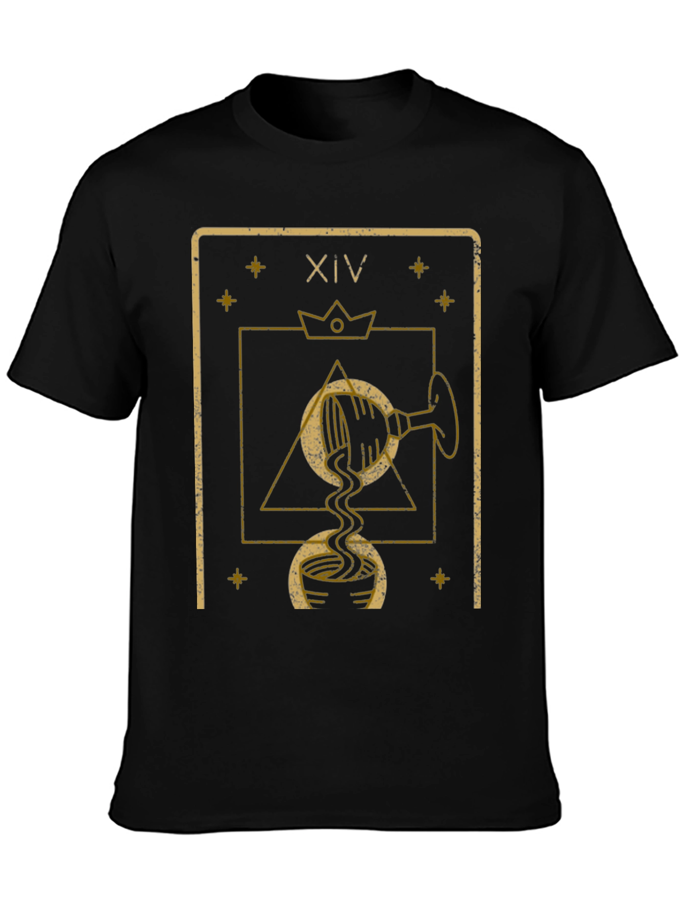 Tarot XIV Temperance Black T-Shirt