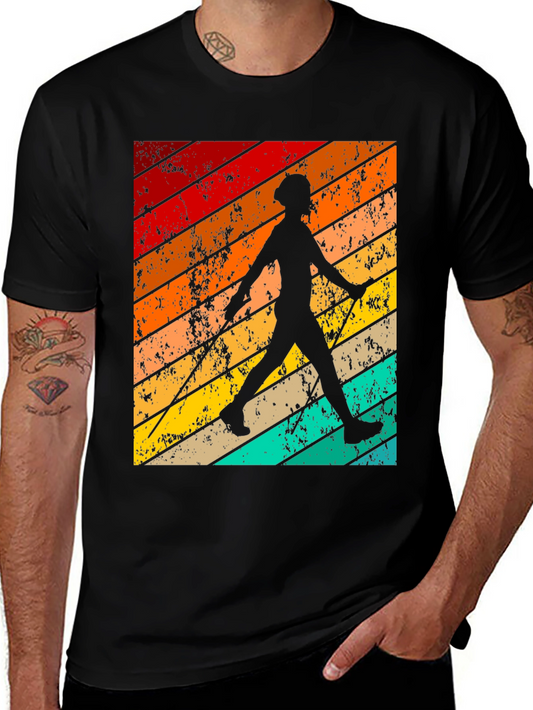 Vintage Fencing Silhouette T-Shirt
