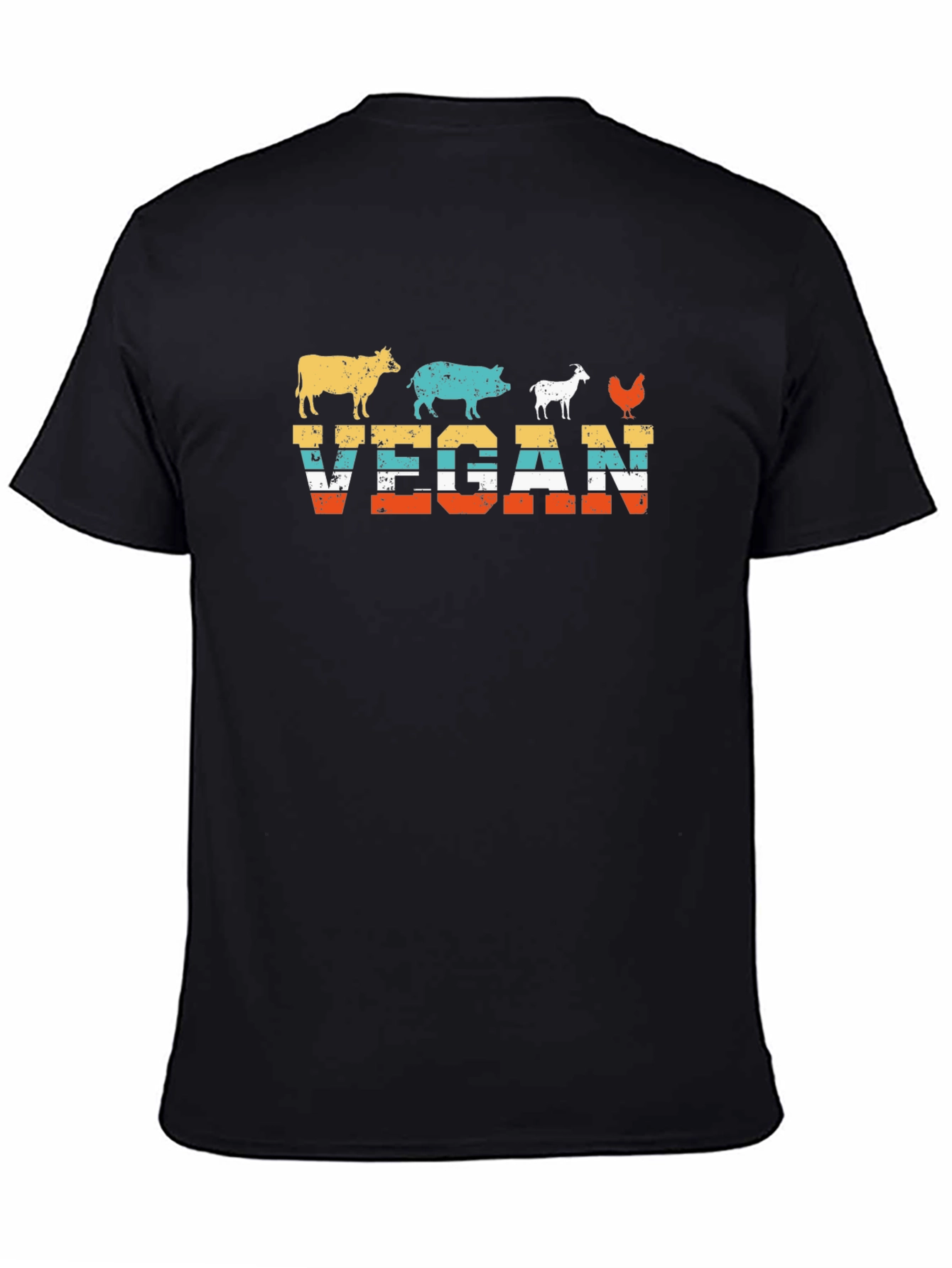 Vegan Retro Animal T-Shirt