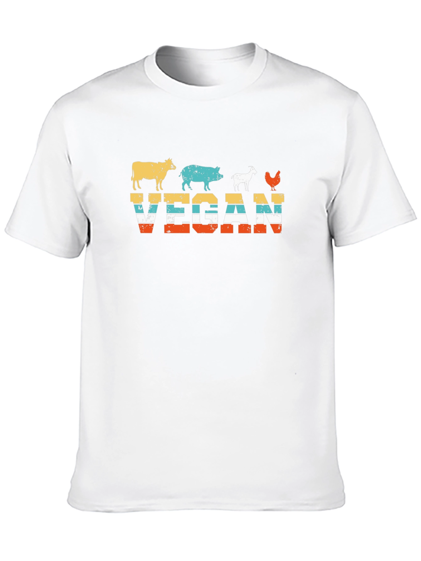 Vegan Retro Animal T-Shirt