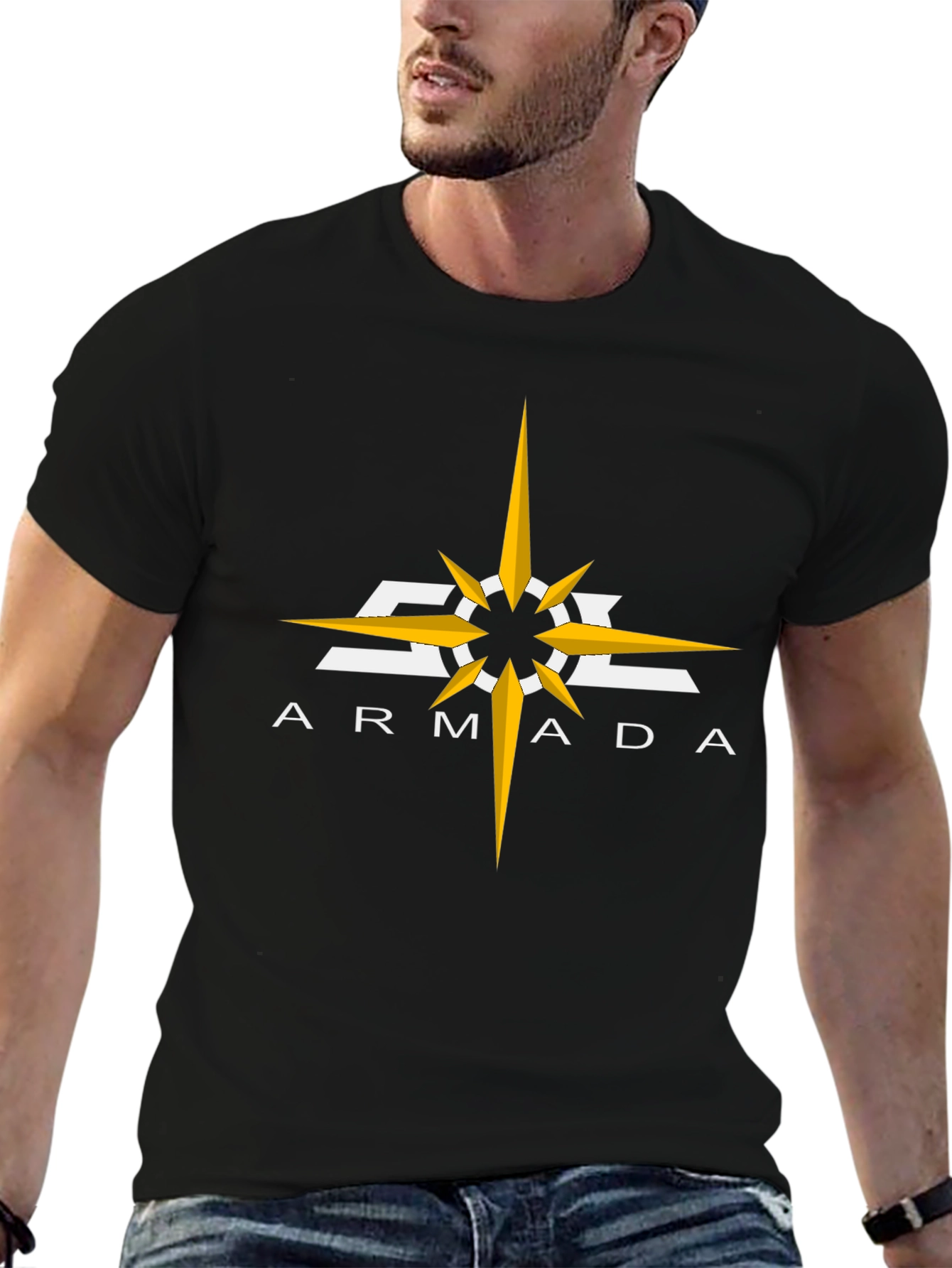 Armada Graphic Tee - Black Cotton Blend