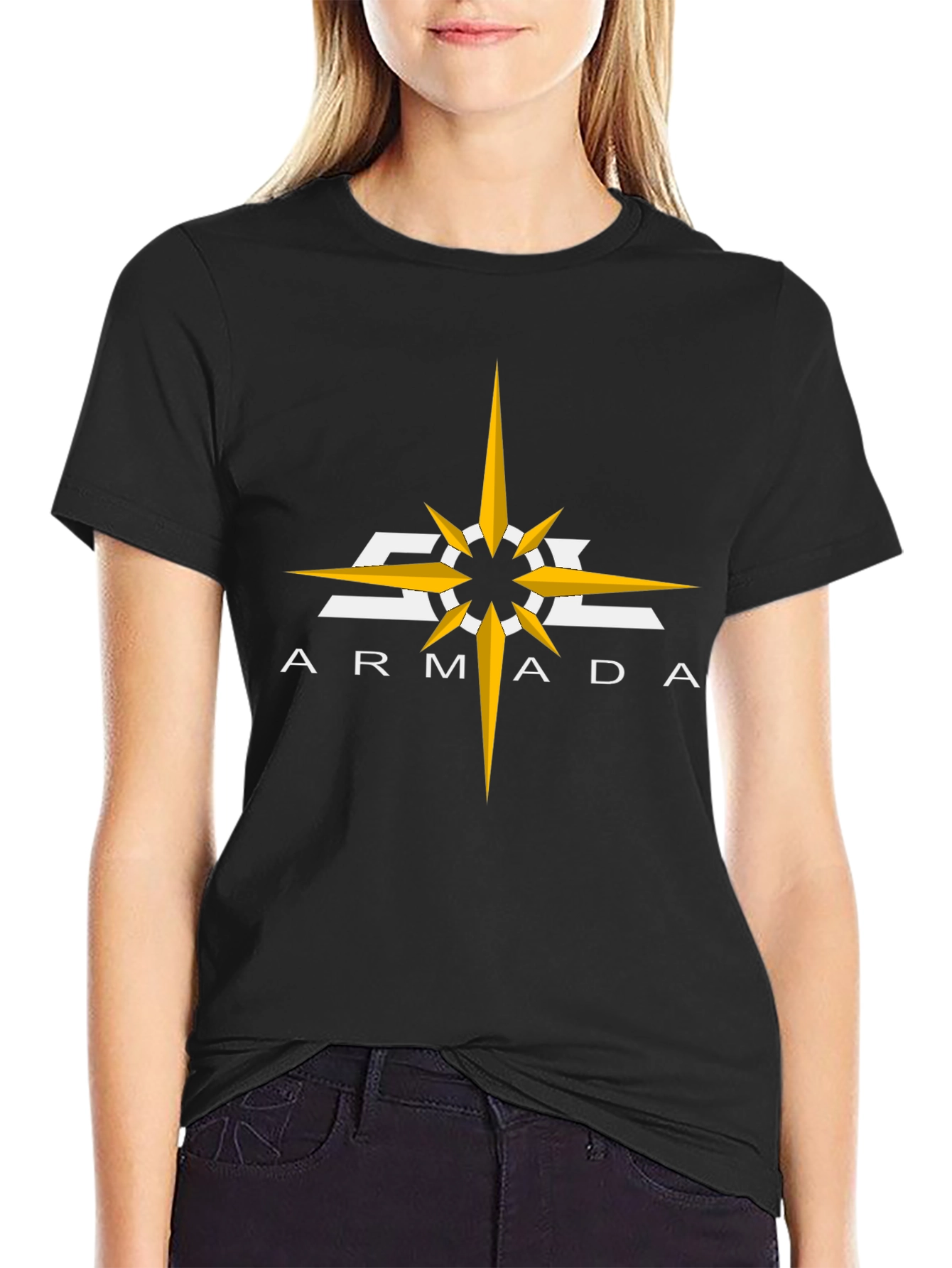 Armada Graphic Tee - Black Cotton Blend