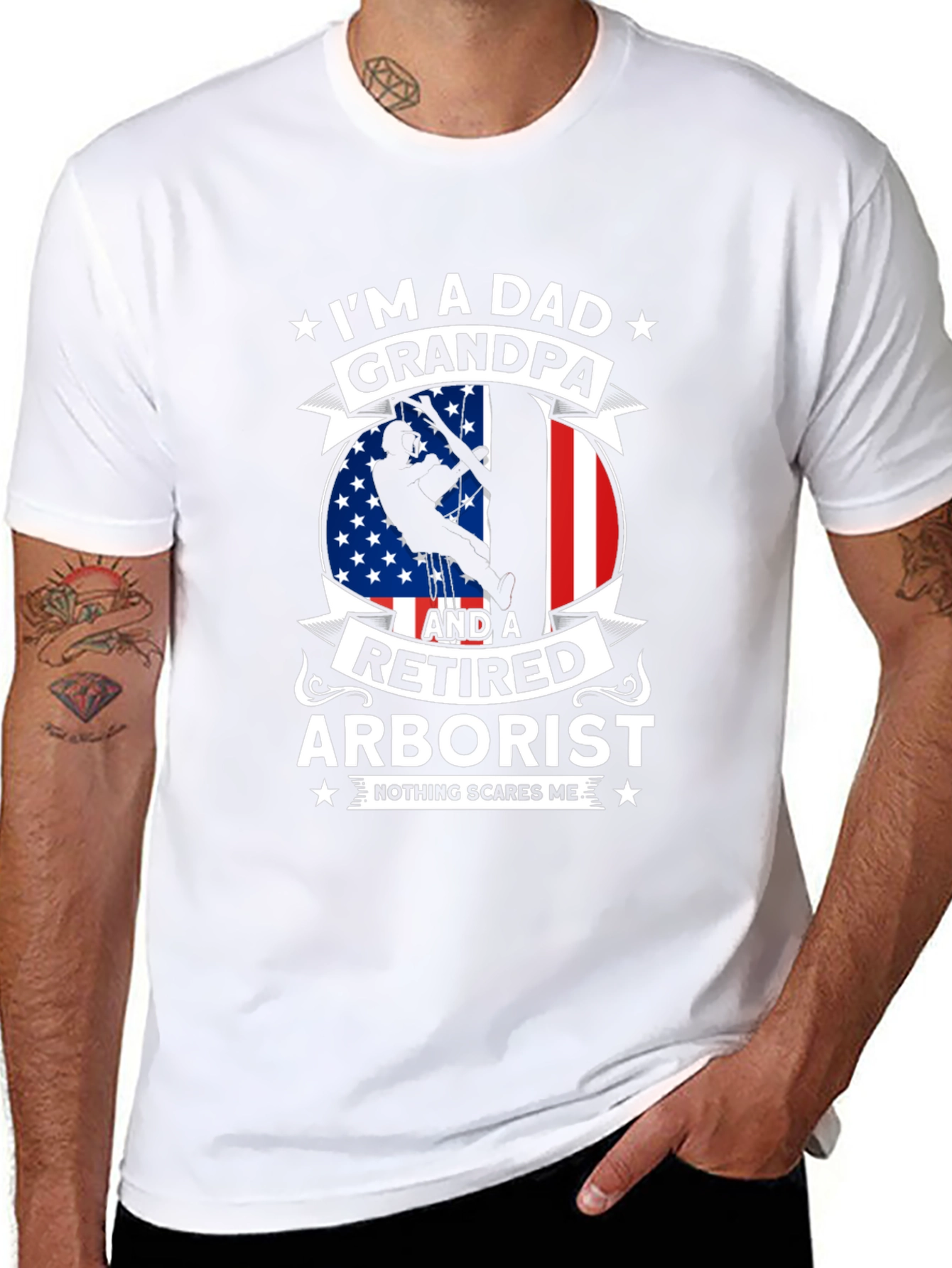 Retired Arborist Dad Grandpa T-Shirt