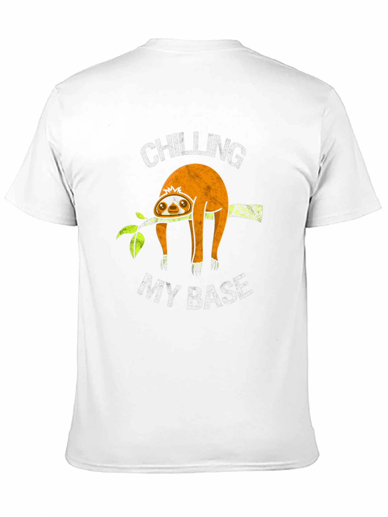 Chilling My Base Sloth Graphic T-Shirt