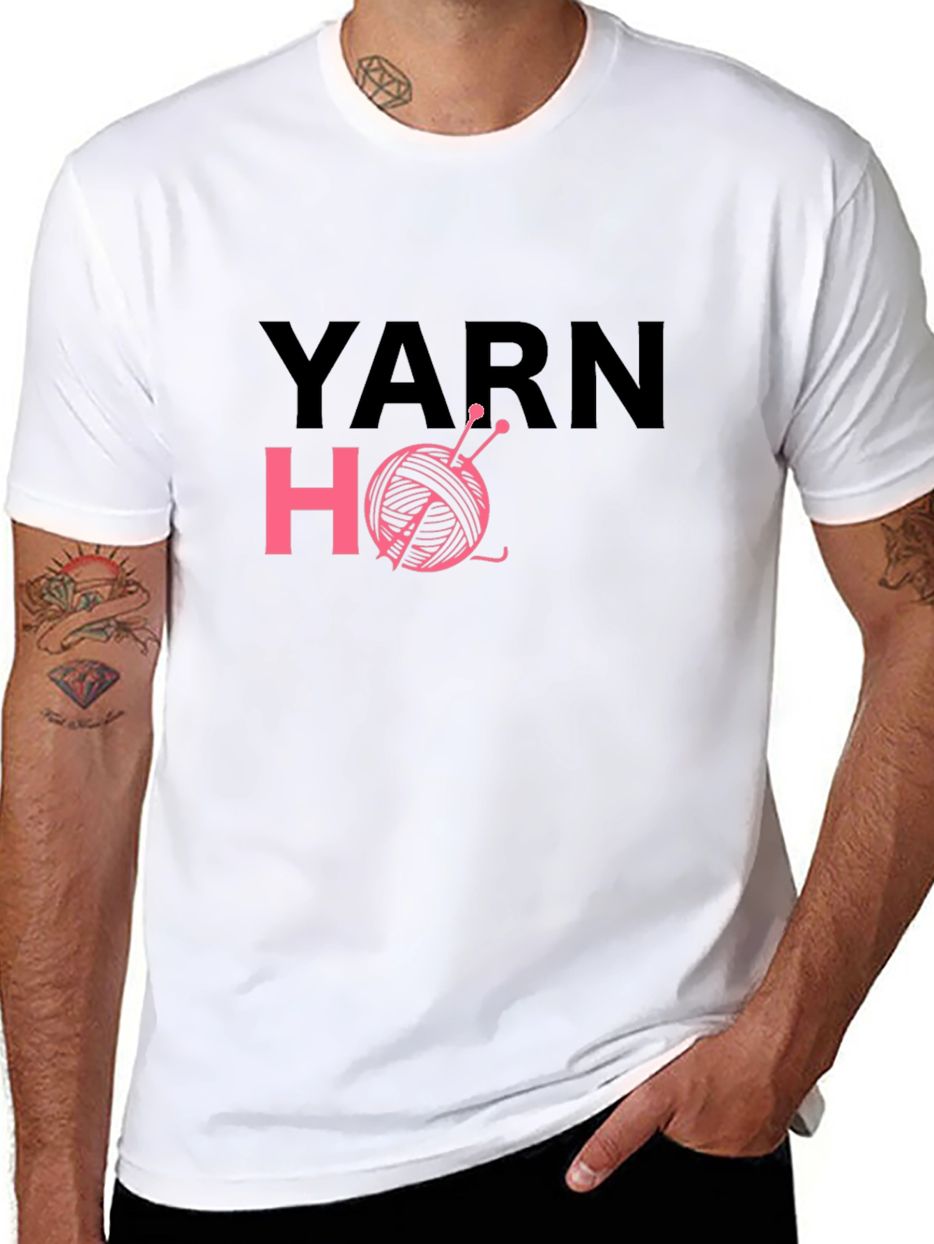 Yarn Ho Graphic T-Shirt - Knitting Humor Tee