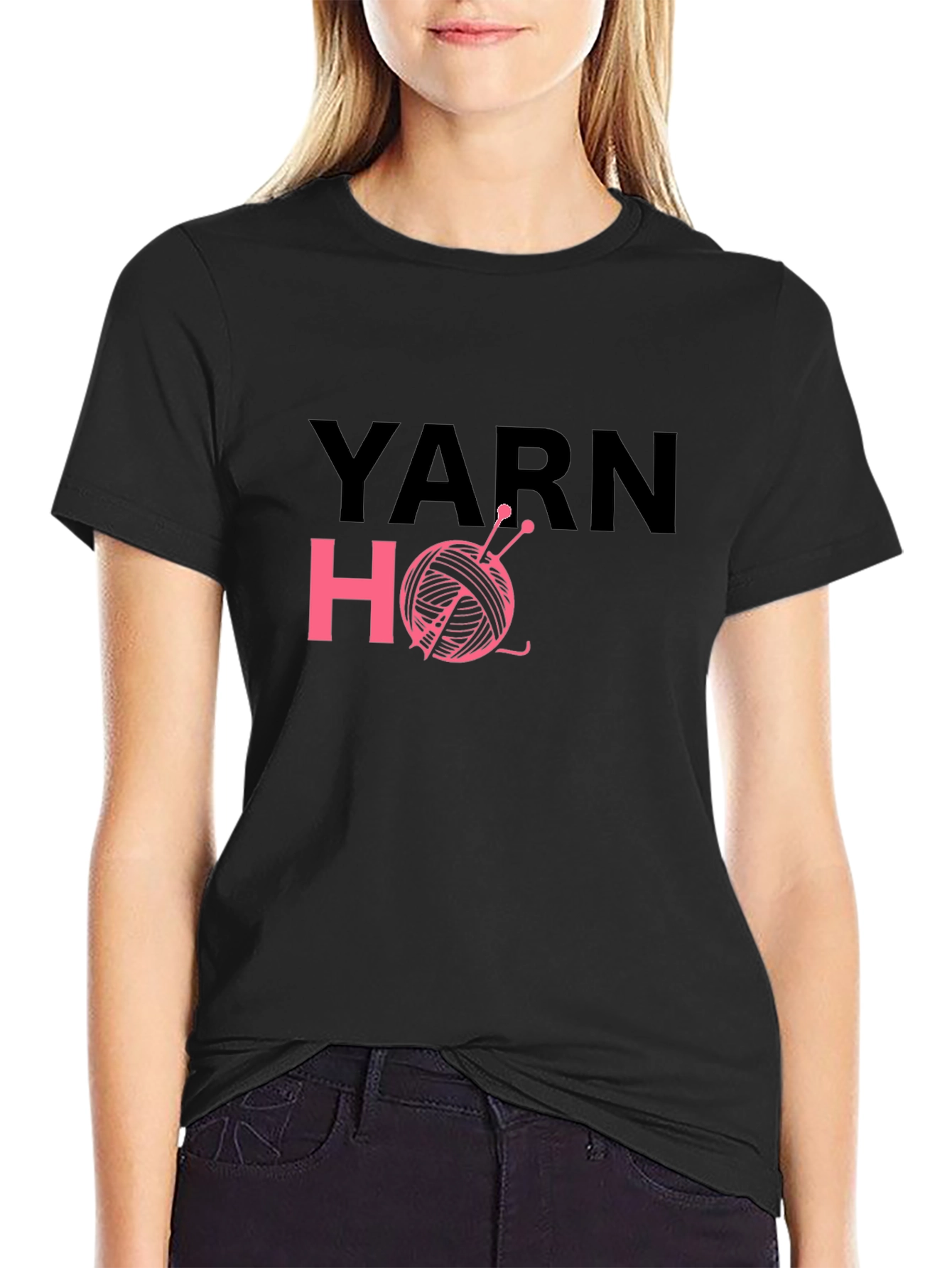 Yarn Ho Graphic T-Shirt - Knitting Humor Tee