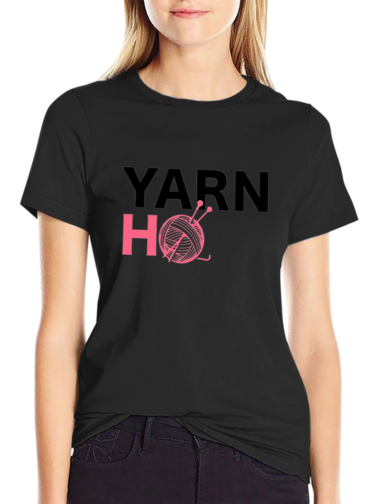 Yarn Ho Graphic T-Shirt - Knitting Humor Tee