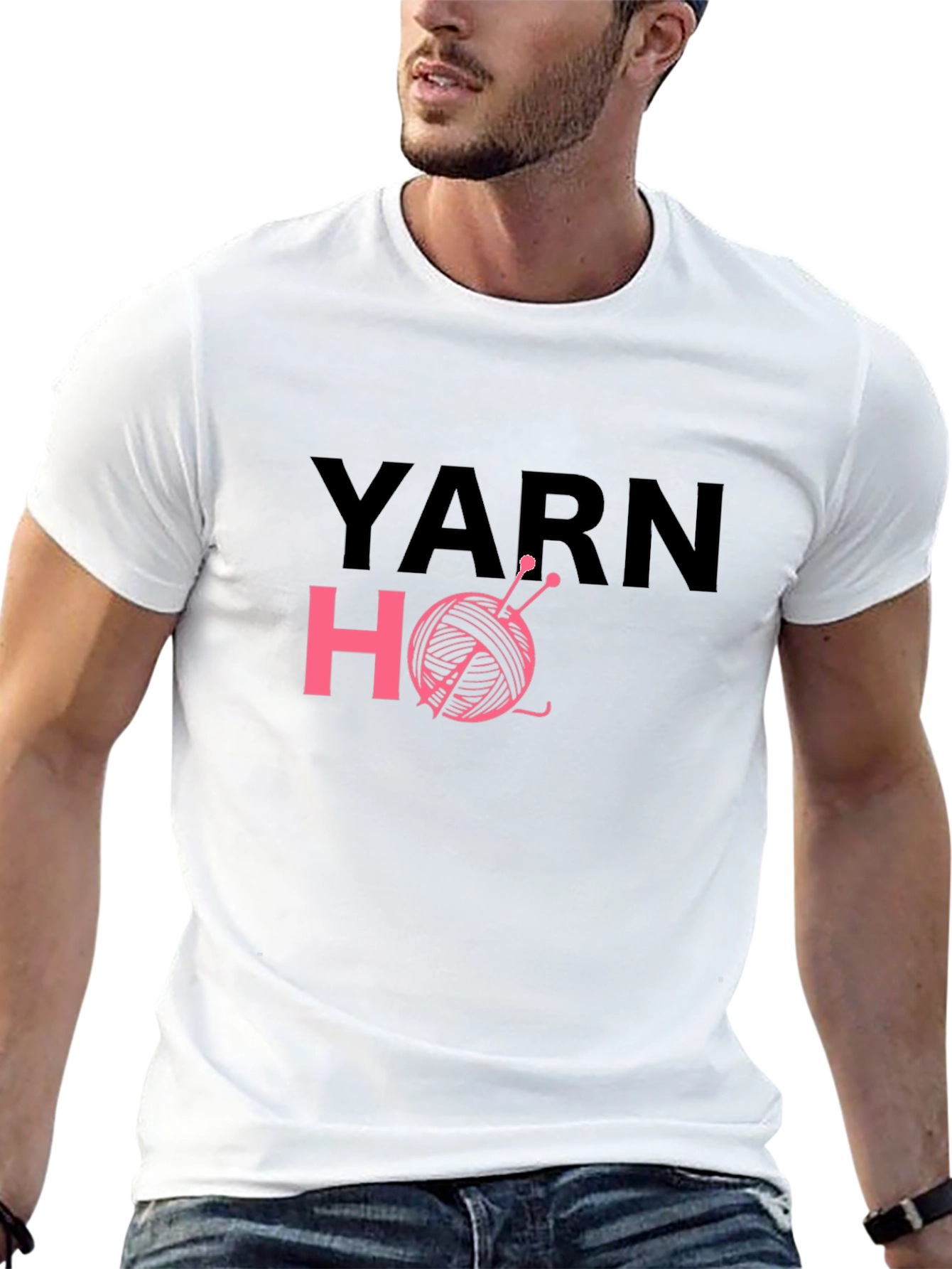 Yarn Ho Graphic T-Shirt - Knitting Humor Tee