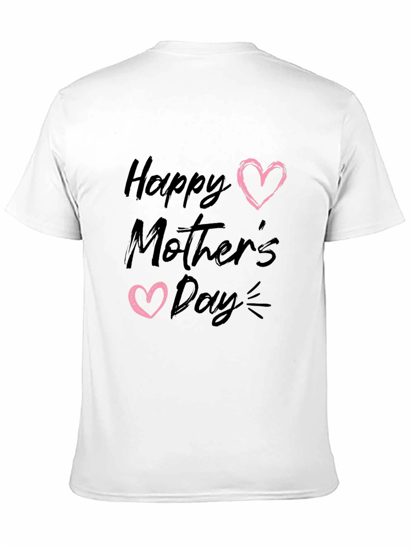 Happy Mothers Day Black T-Shirt