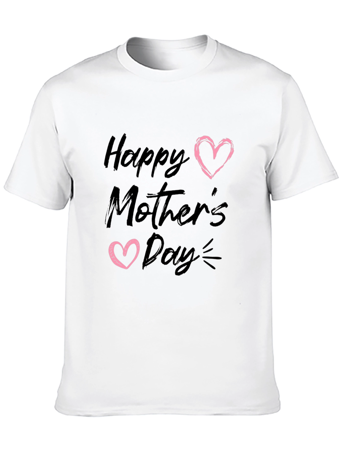 Happy Mothers Day Black T-Shirt