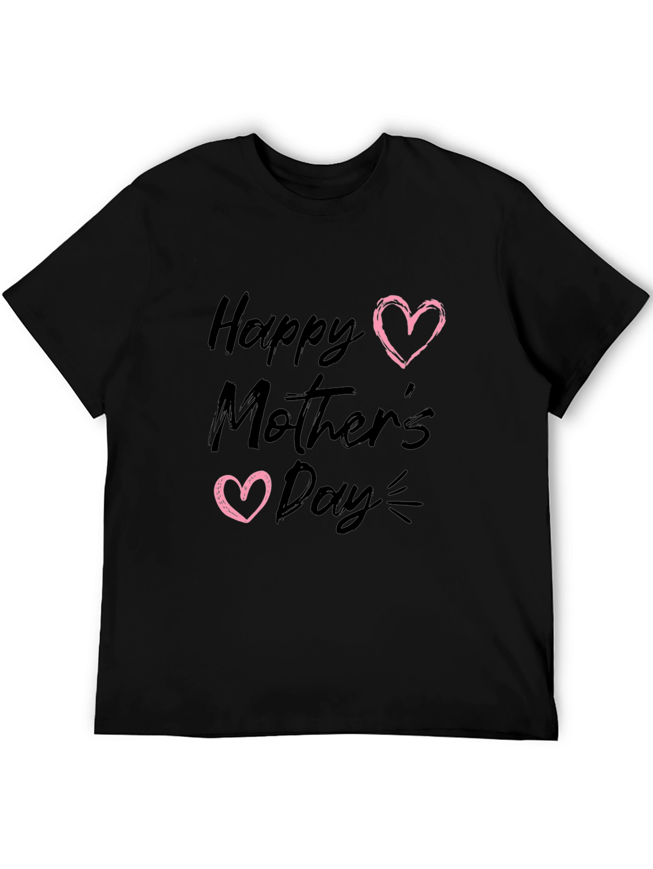 Happy Mothers Day Black T-Shirt
