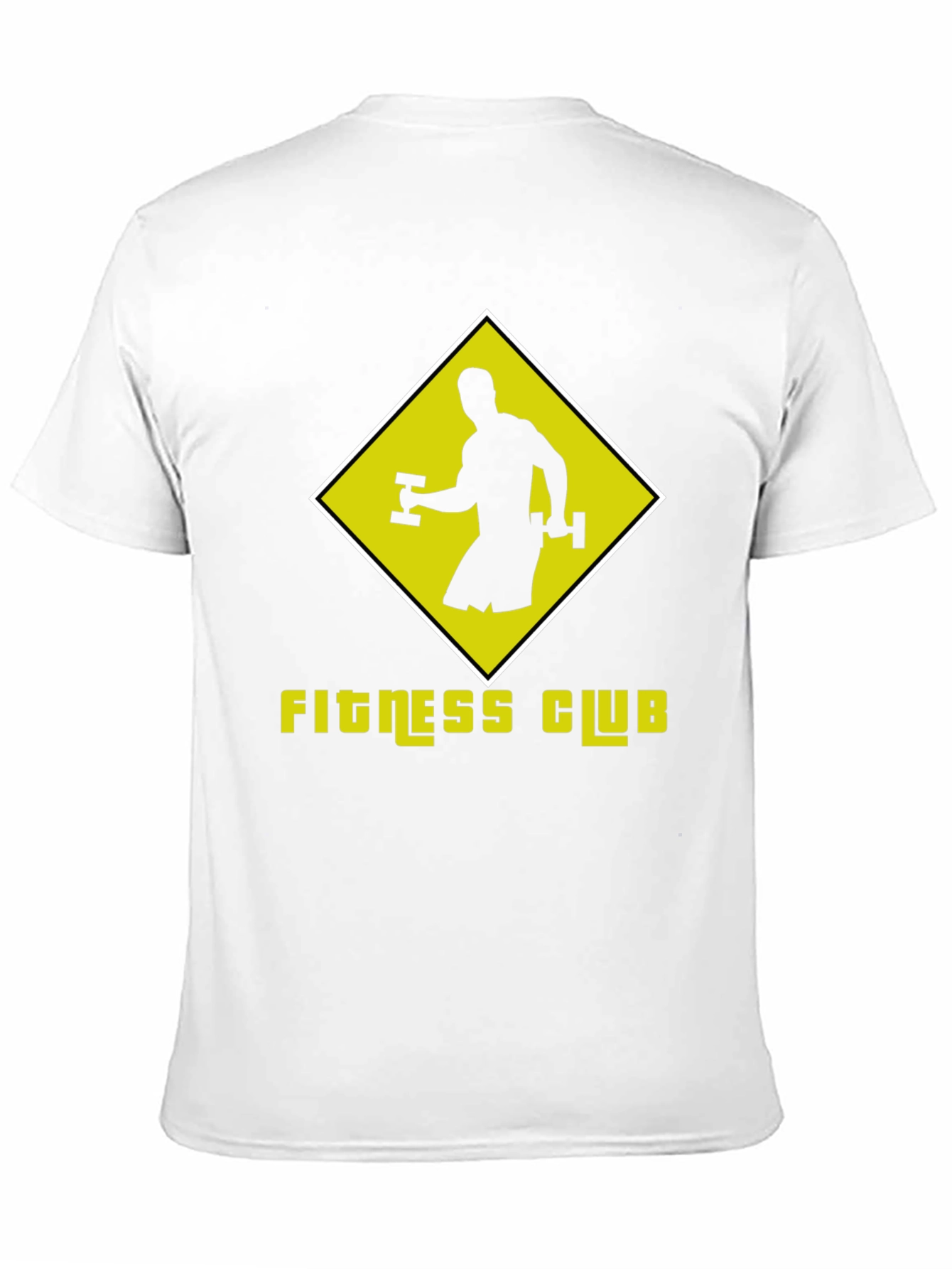 Fitness Club Graphic Tee - Black Cotton T-Shirt