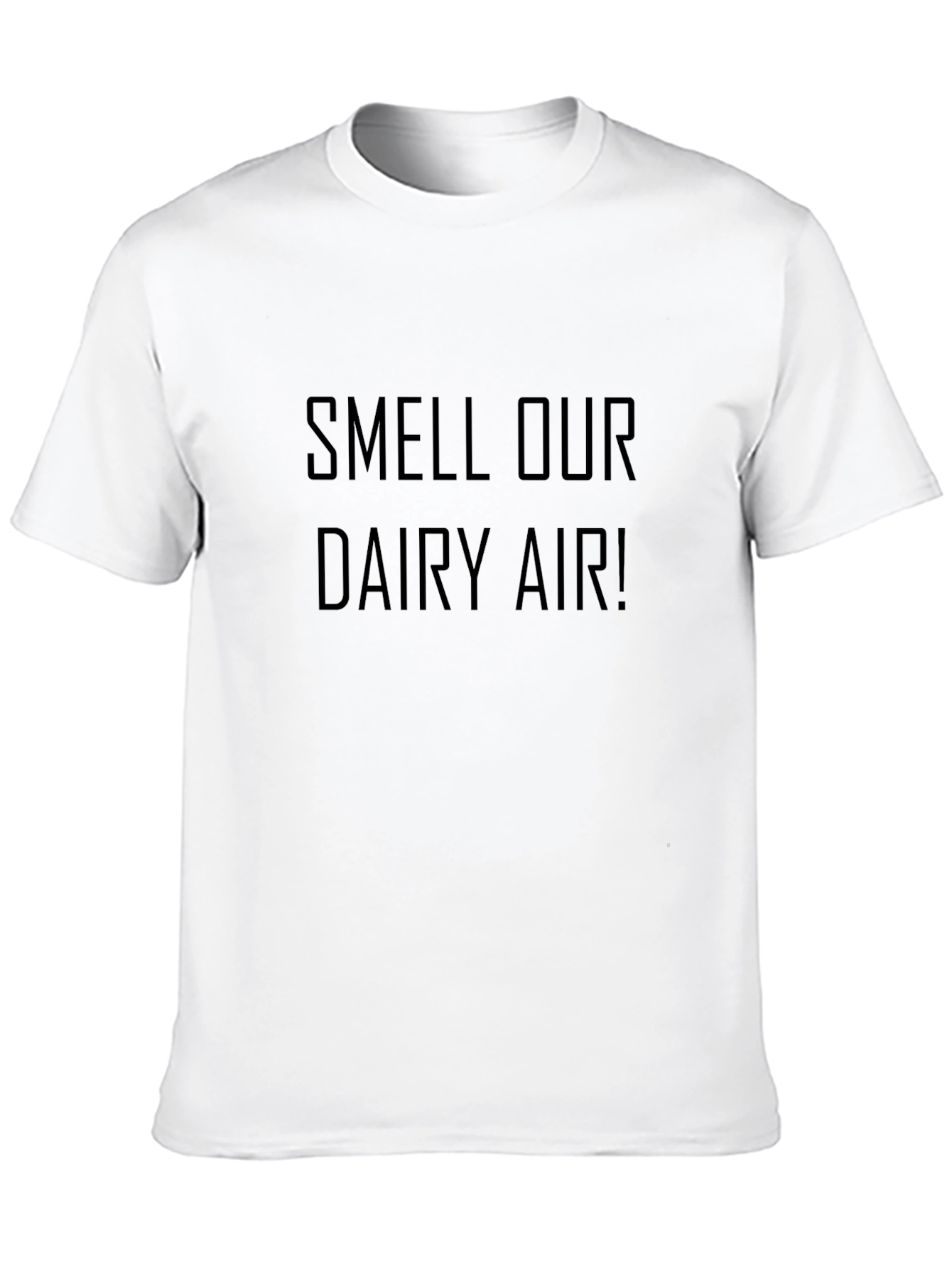 Smell Our Dairy Air! Novelty Black T-Shirt