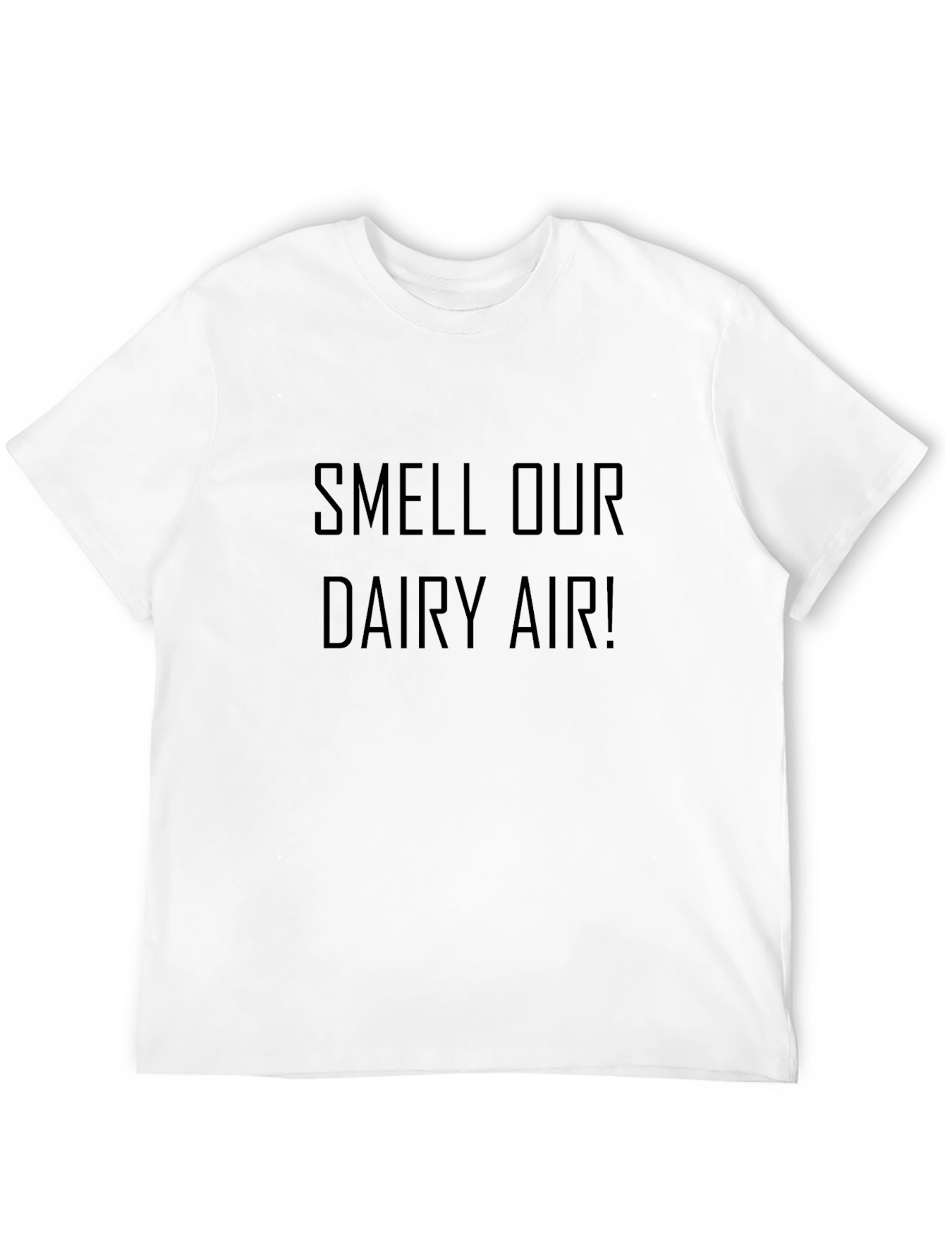 Smell Our Dairy Air! Novelty Black T-Shirt