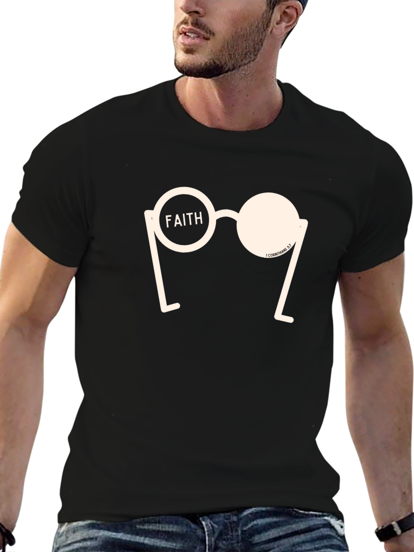 Faith Glasses T-Shirt - Christian Inspired Graphic Tee