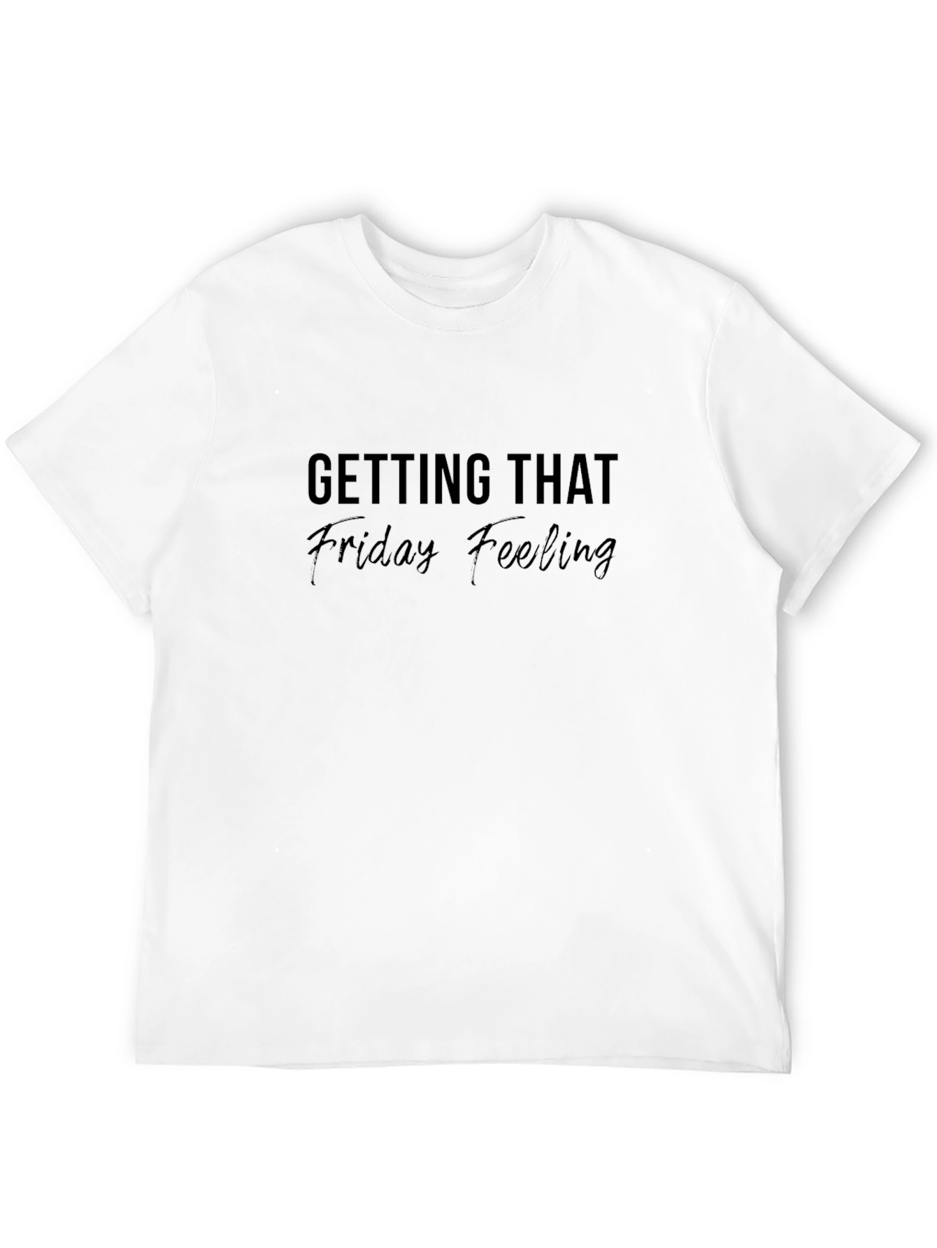 Friday Feeling Black Graphic Tee