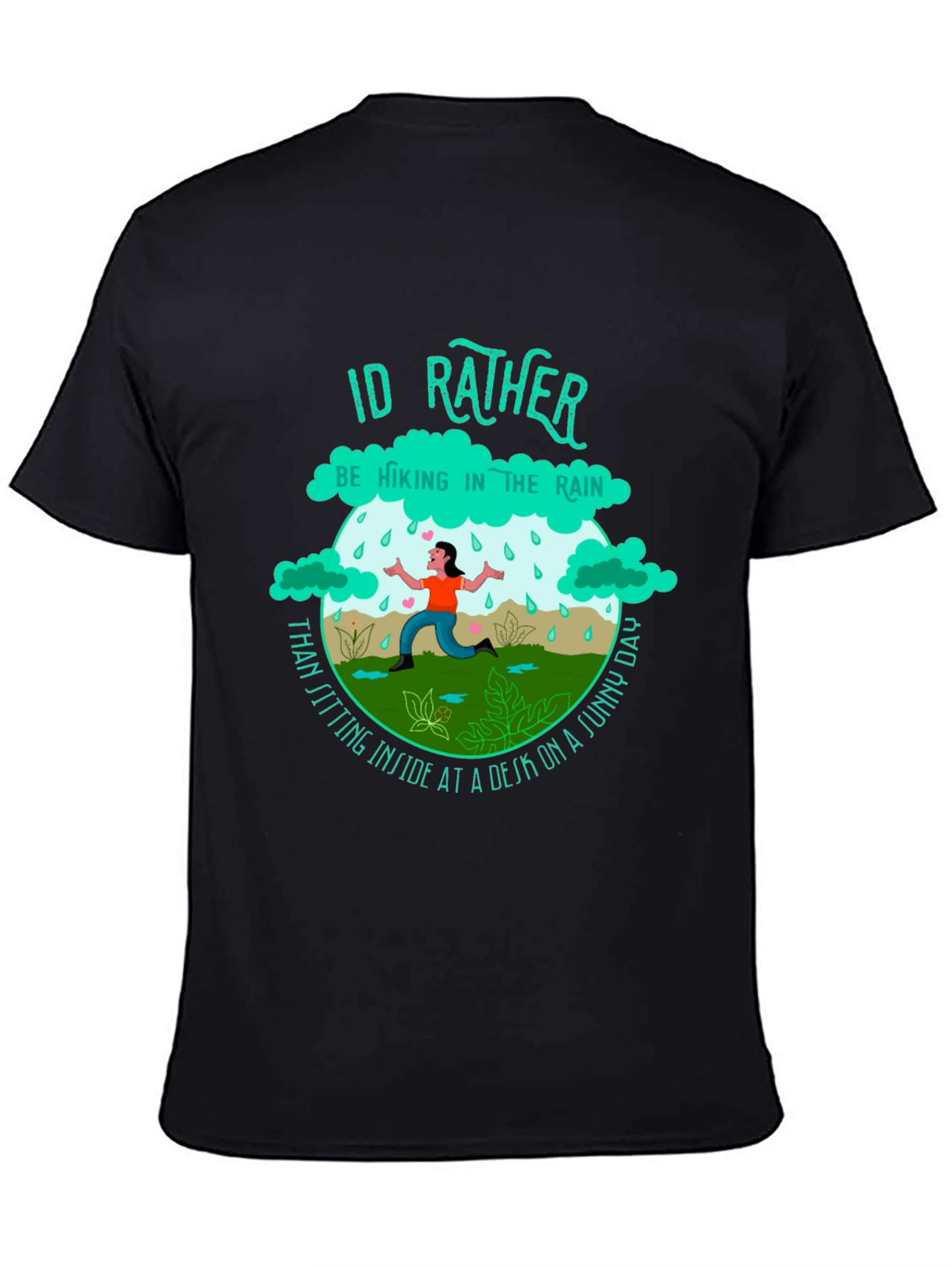 Hiking In The Rain T-Shirt - Outdoor Adventure