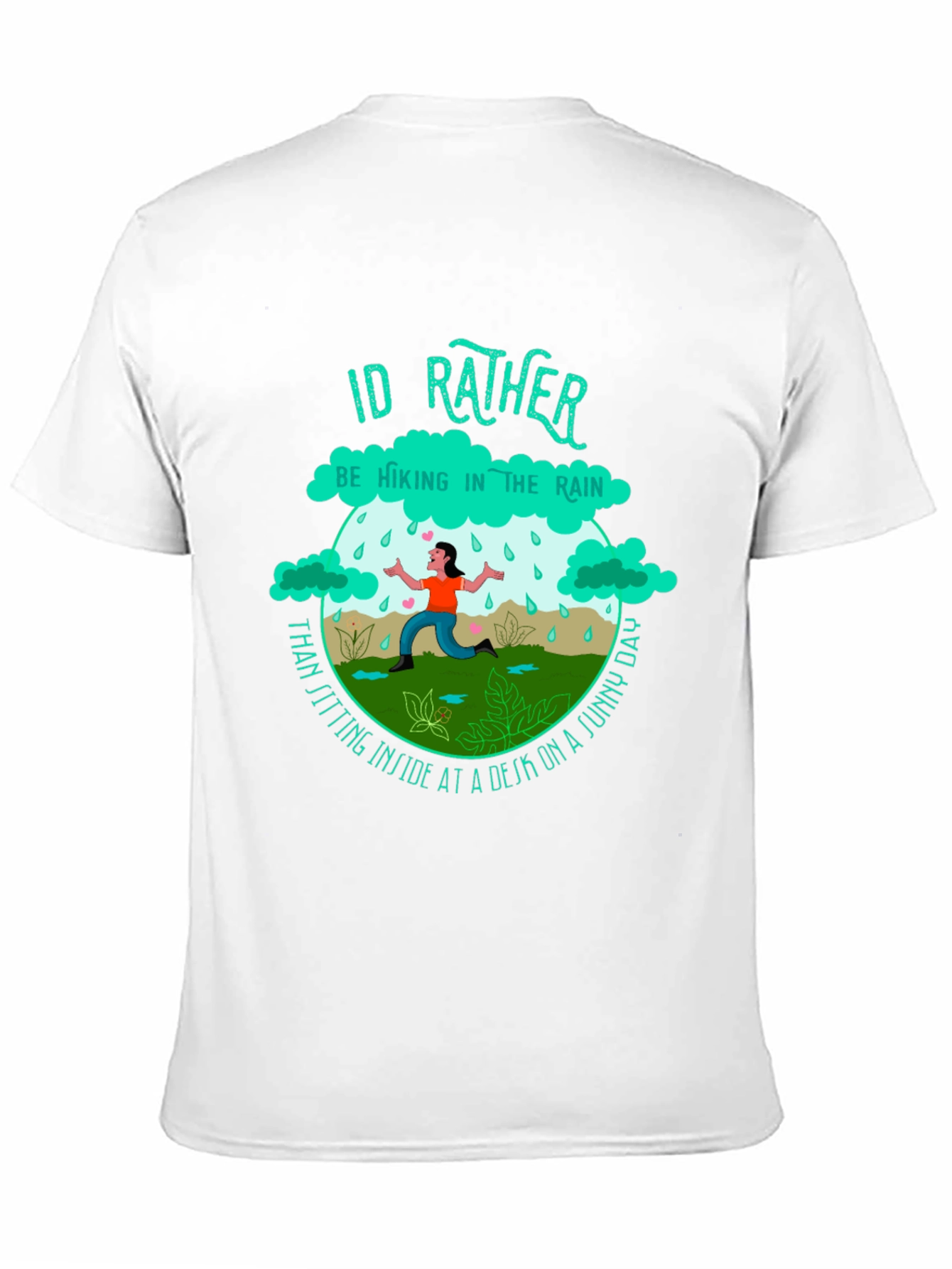 Hiking In The Rain T-Shirt - Outdoor Adventure