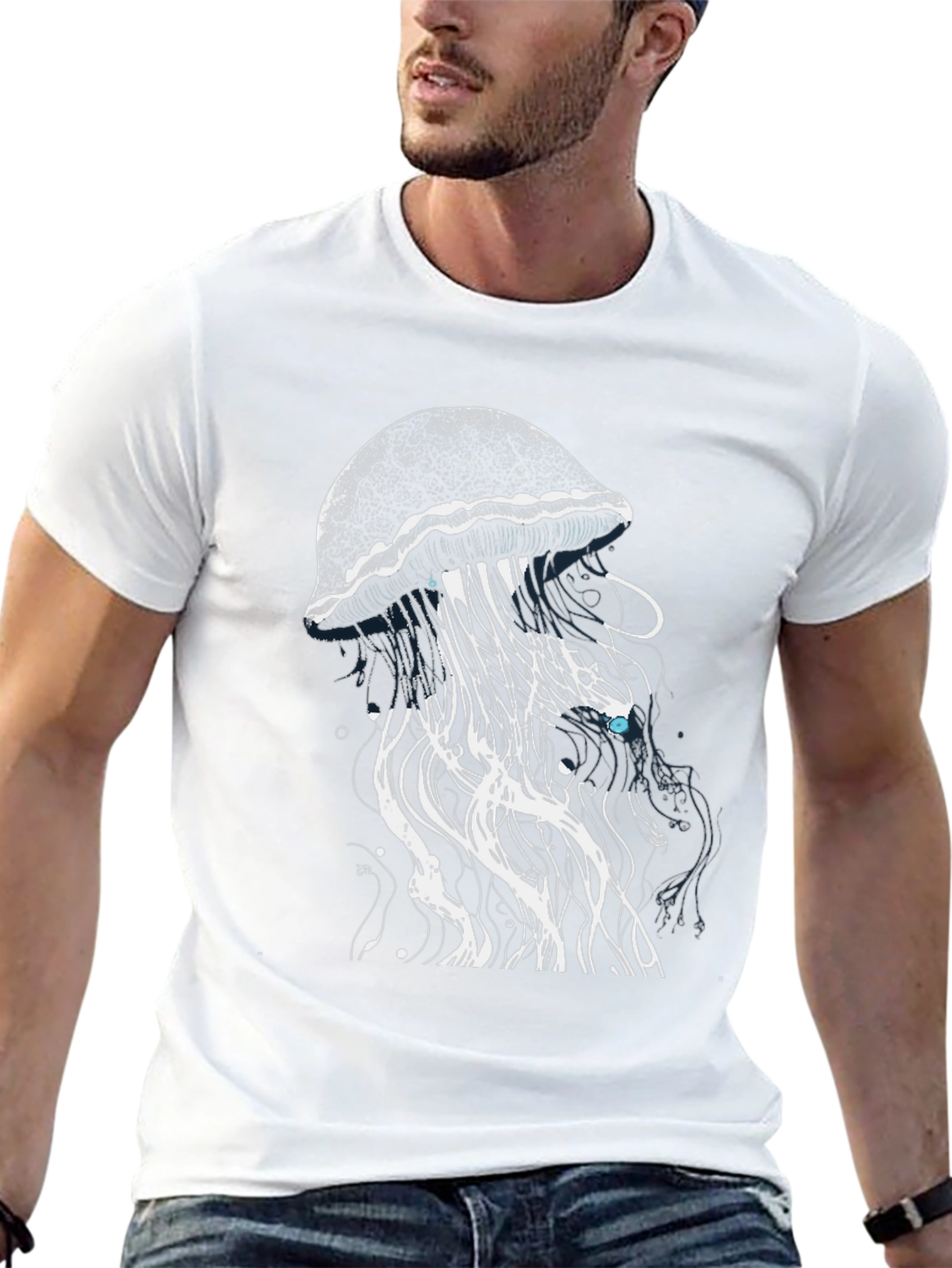 Jellyfish Graphic Black T-Shirt