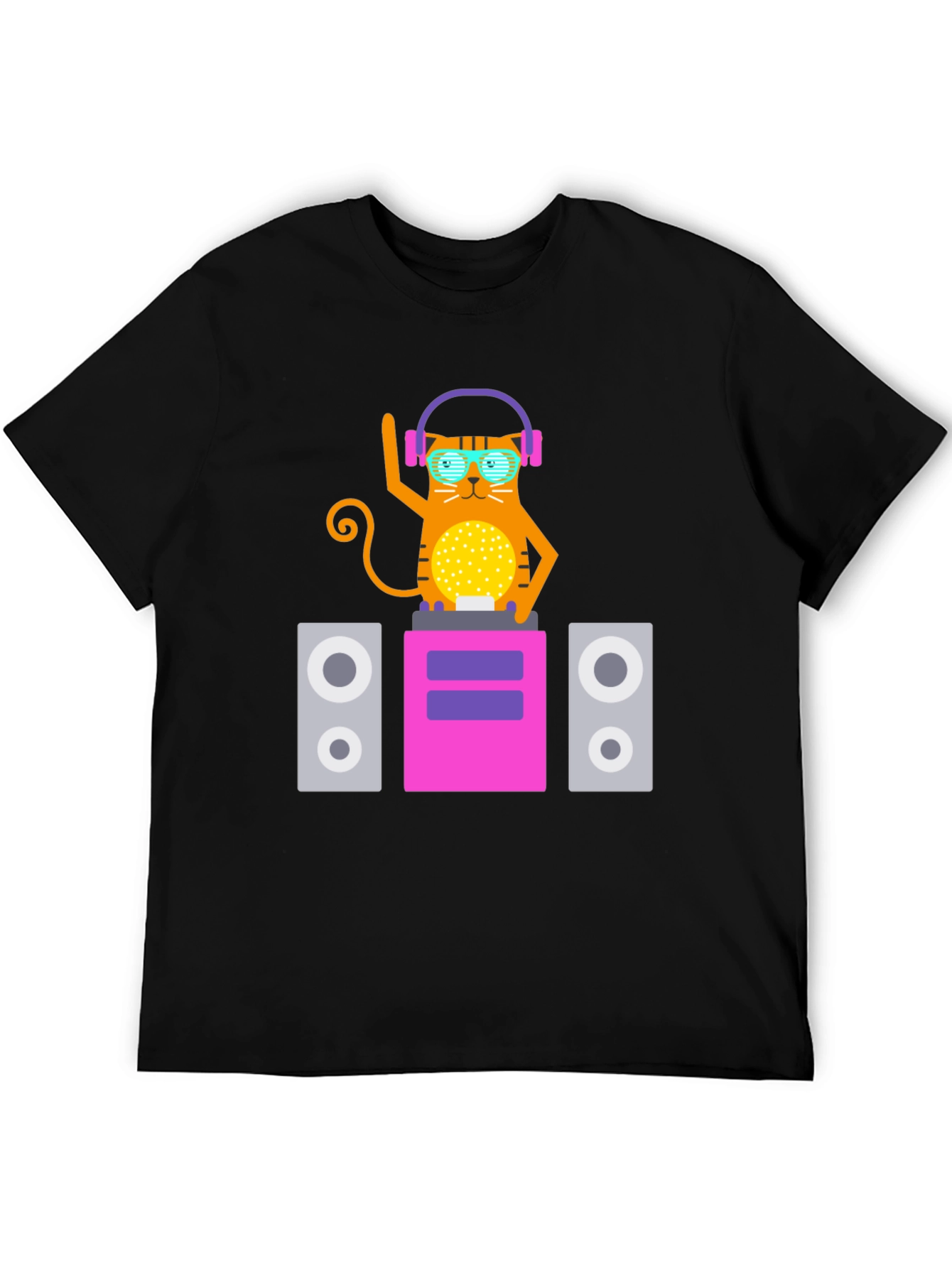 DJ Cat T-Shirt - Cool Graphic Tee