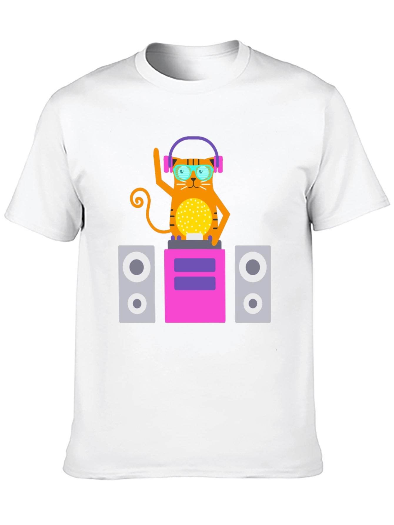 DJ Cat T-Shirt - Cool Graphic Tee