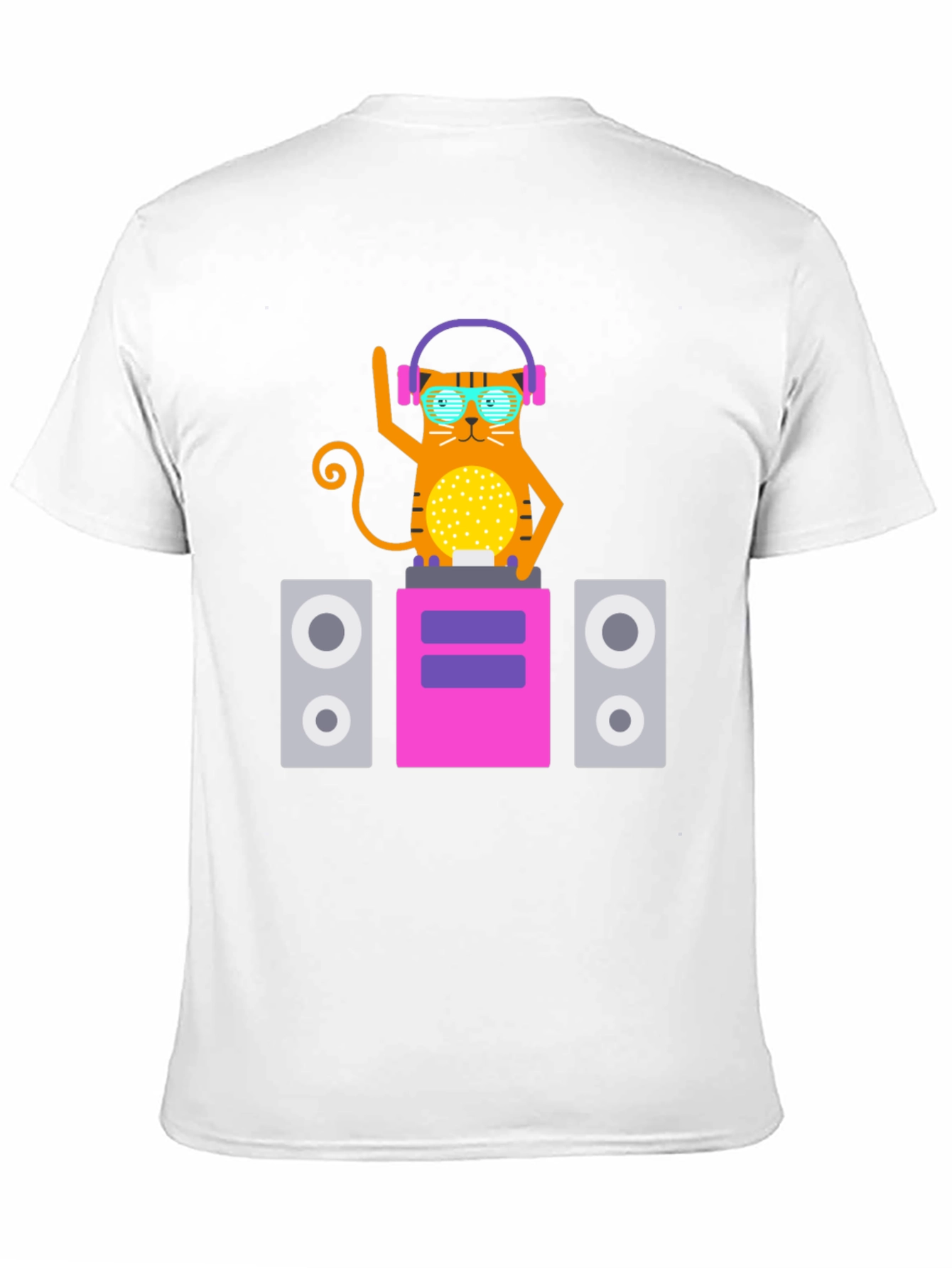 DJ Cat T-Shirt - Cool Graphic Tee