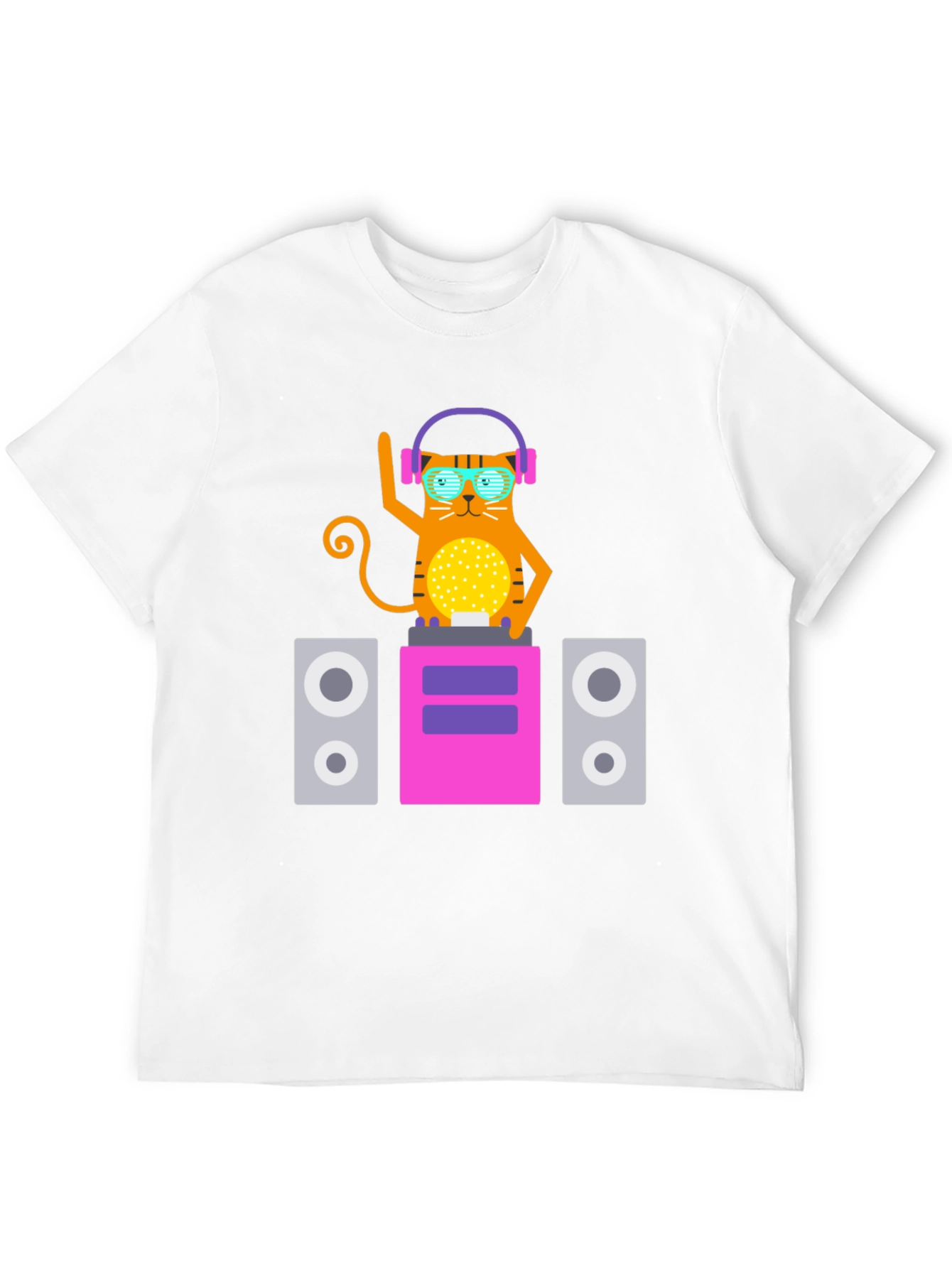 DJ Cat T-Shirt - Cool Graphic Tee