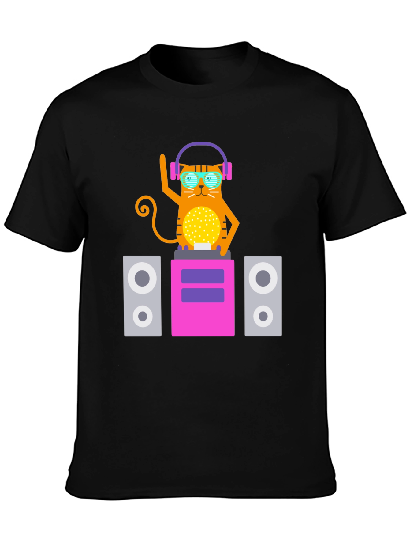 DJ Cat T-Shirt - Cool Graphic Tee
