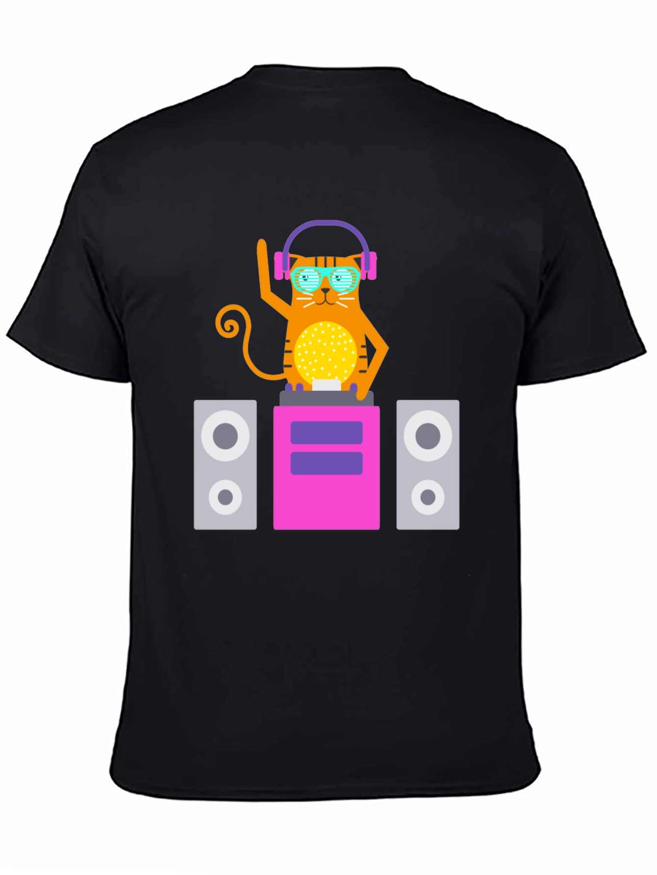 DJ Cat T-Shirt - Cool Graphic Tee