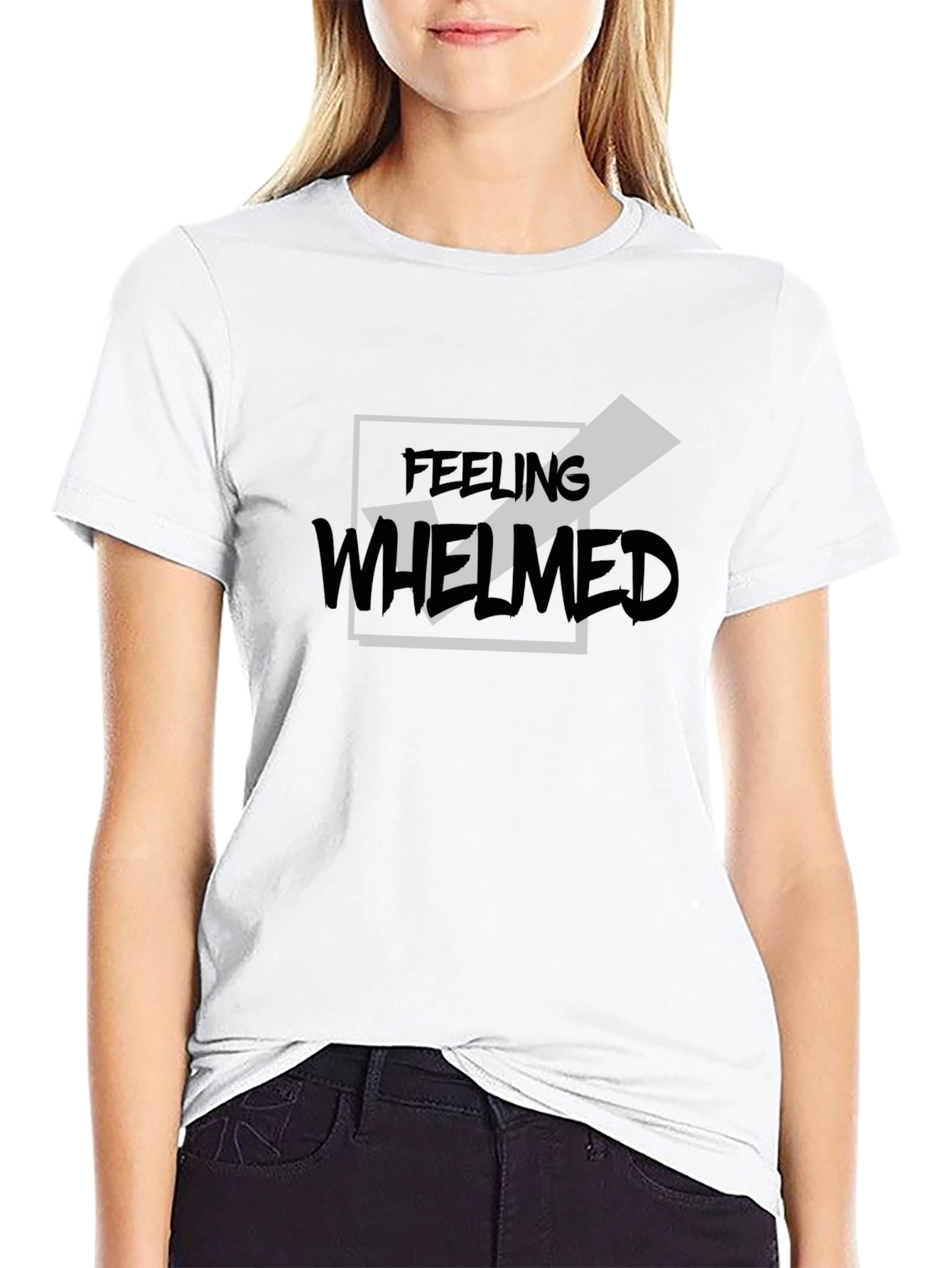 Feeling Whelmed Graphic Tee - Black
