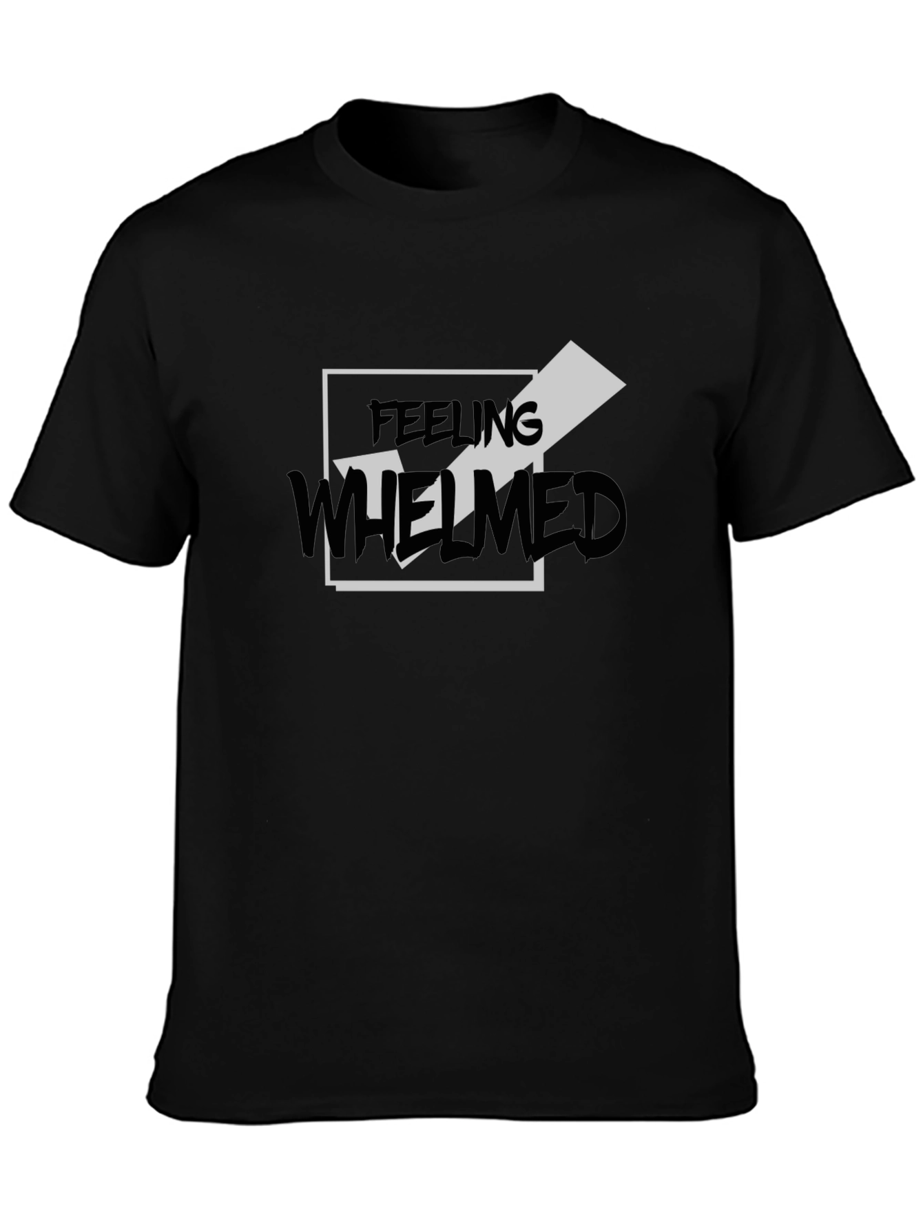 Feeling Whelmed Graphic Tee - Black